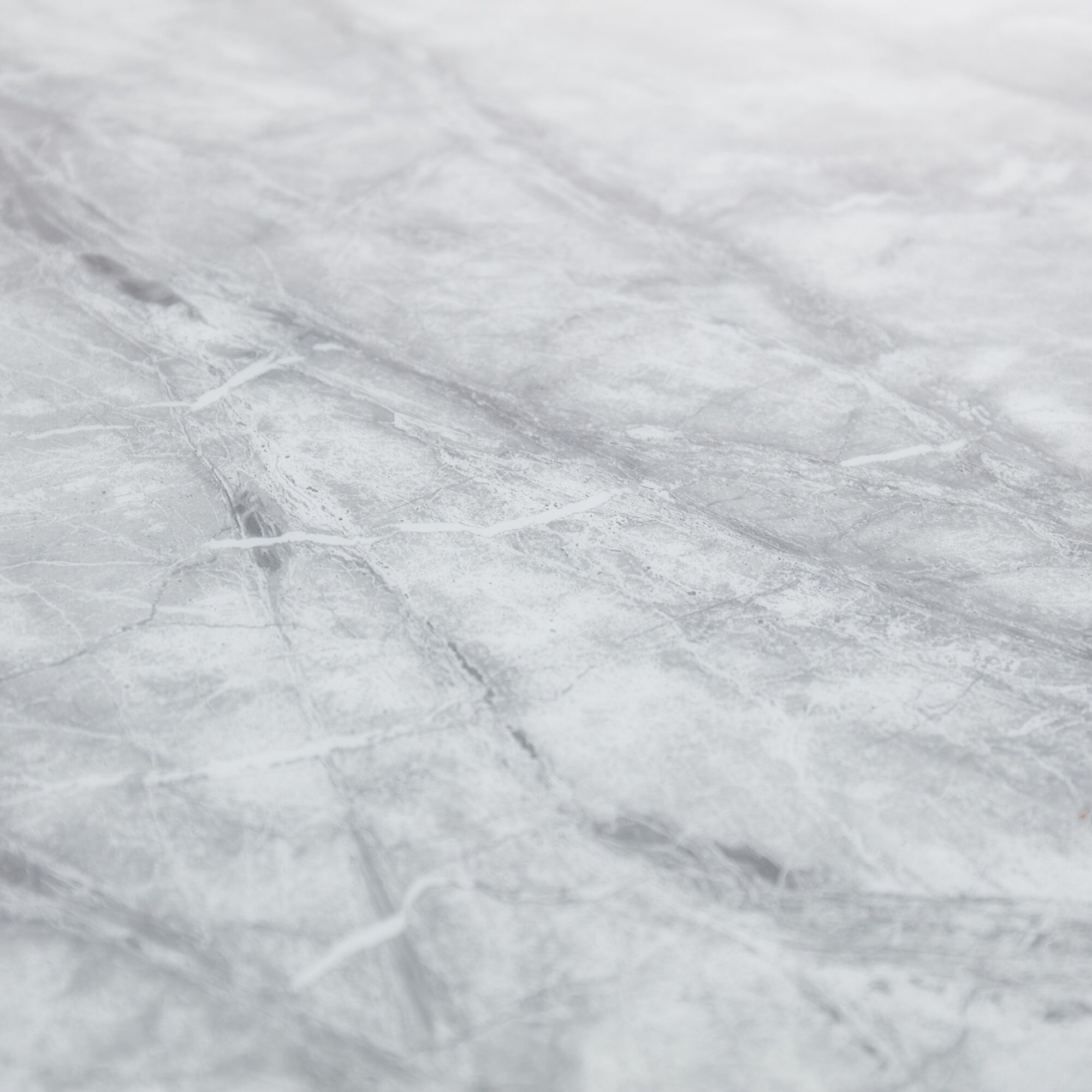 1.3M Circular Pedestal Gold Stainless Steel Dining Table with a Grey Marble Effect - Image 4