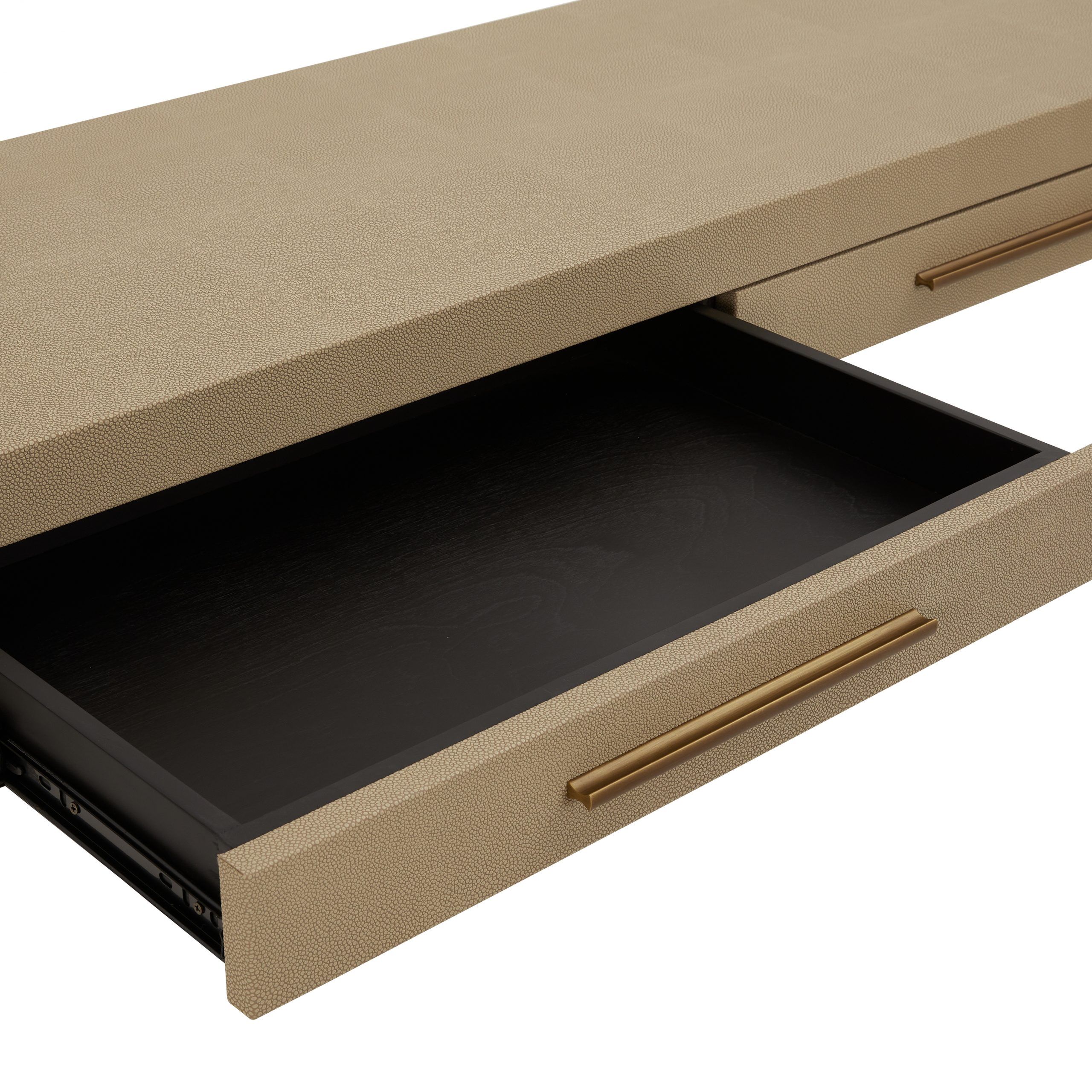 Richmond Shagreen 2 Drawer Dressing Table - Console - Image 4