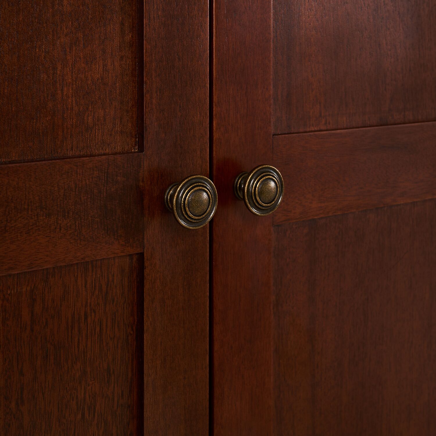 Lille French Mahogany Double Wardrobe - Image 6