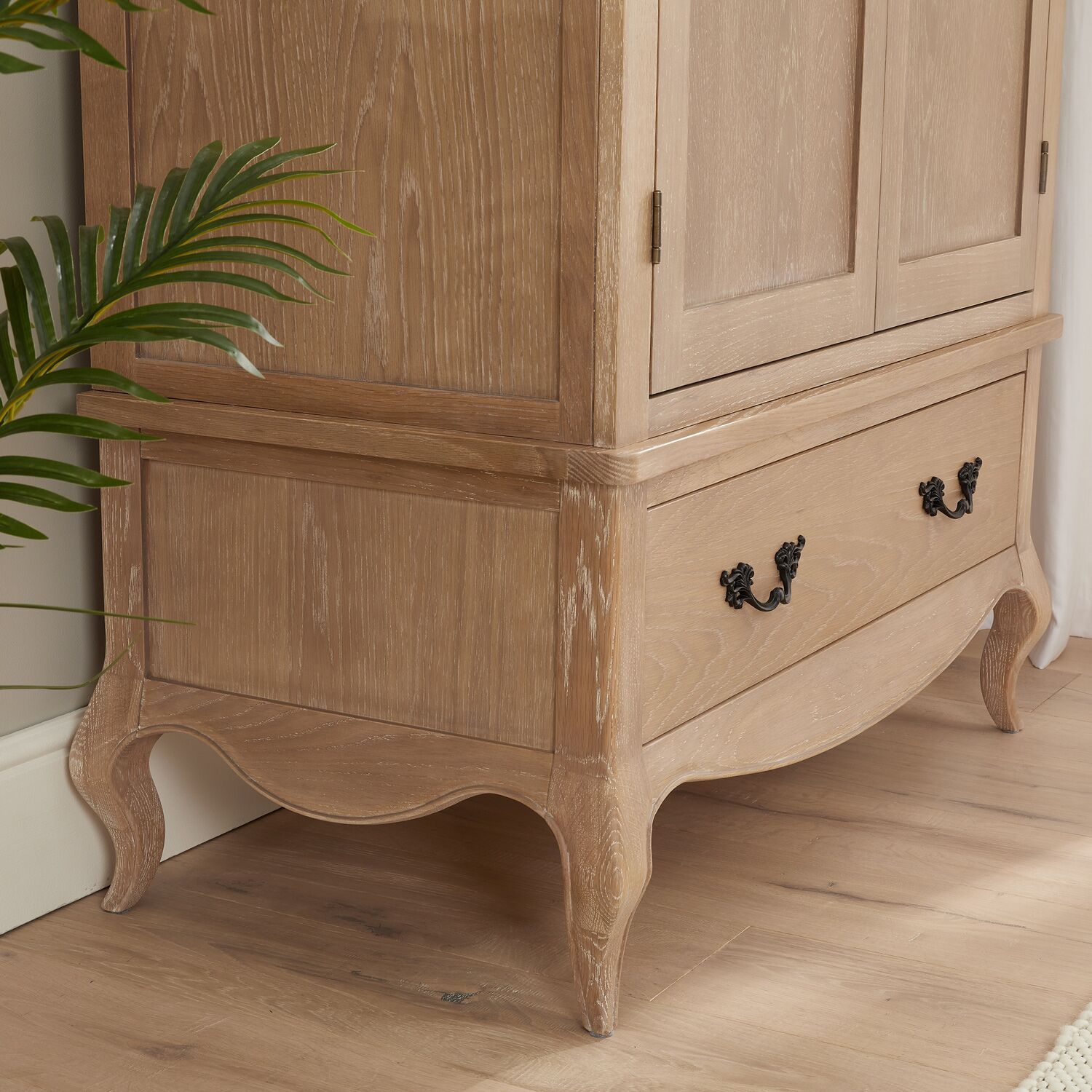 Lille French Oak Double Wardrobe - Image 7