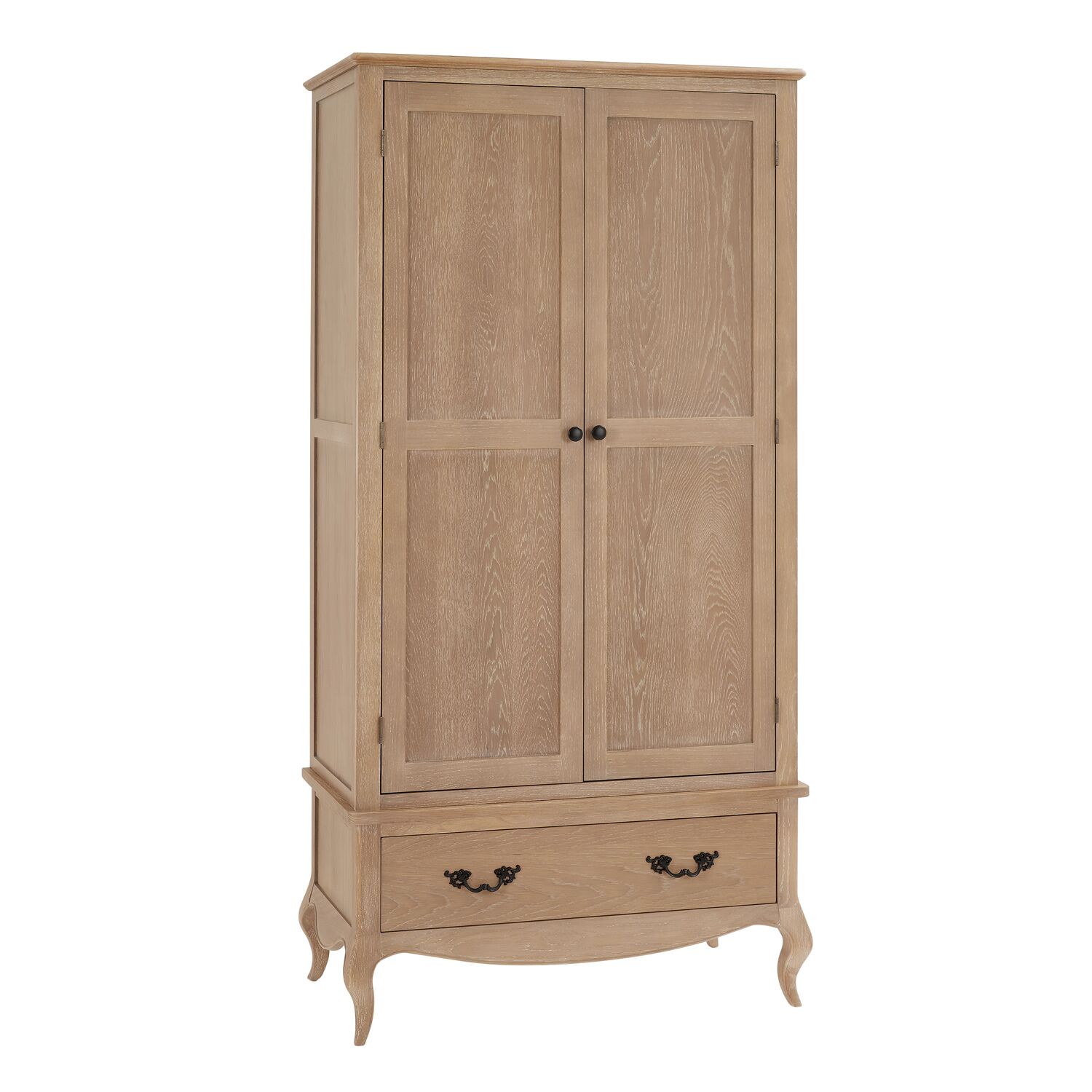 Lille French Oak Double Wardrobe - Image 9