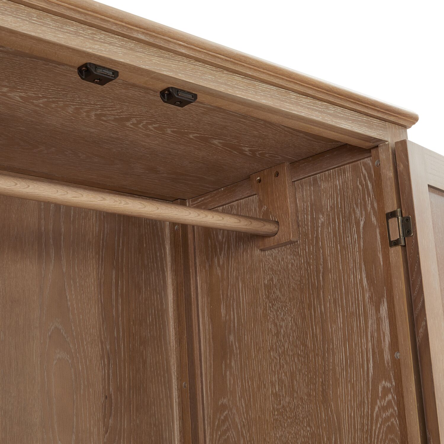 Lille French Oak Double Wardrobe - Image 12