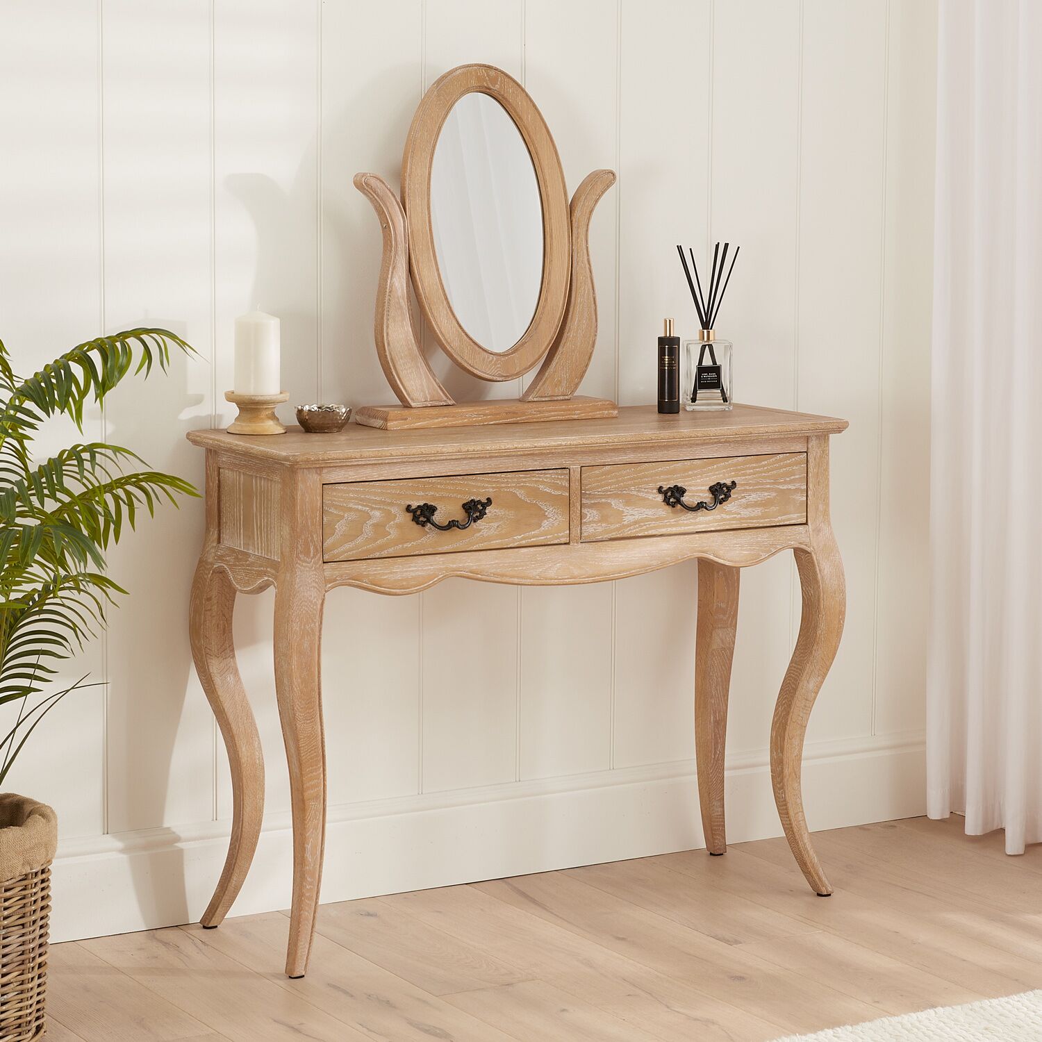 Lille French Limed Oak Dressing/Hall Table - Image 4