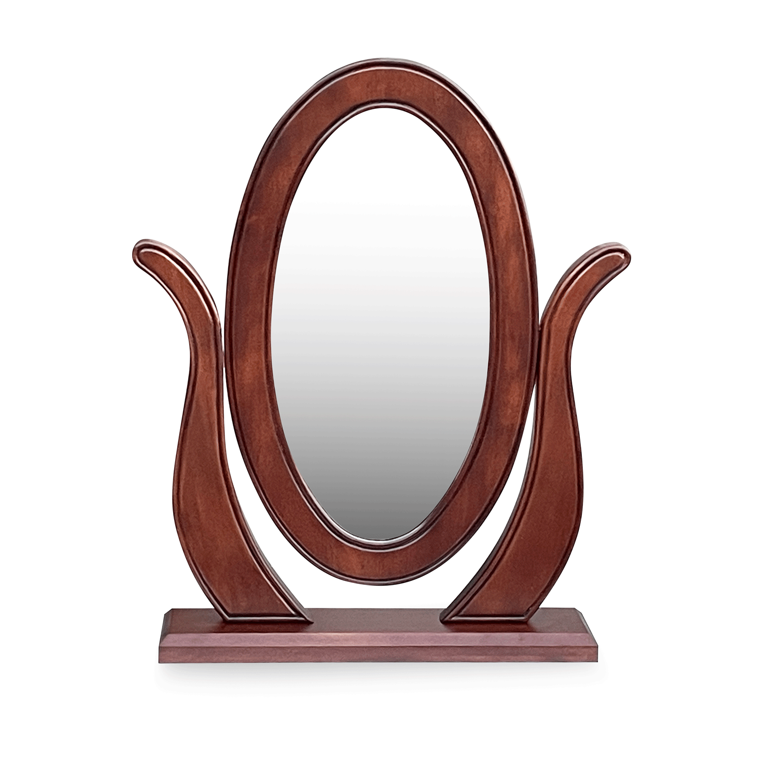 Lille Free Standing Mahogany Dressing Table Mirror - Image 5