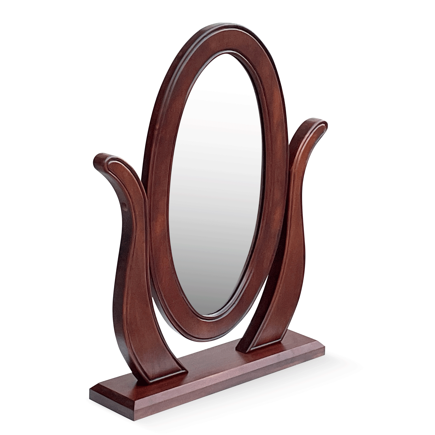 Lille Free Standing Mahogany Dressing Table Mirror - Image 7