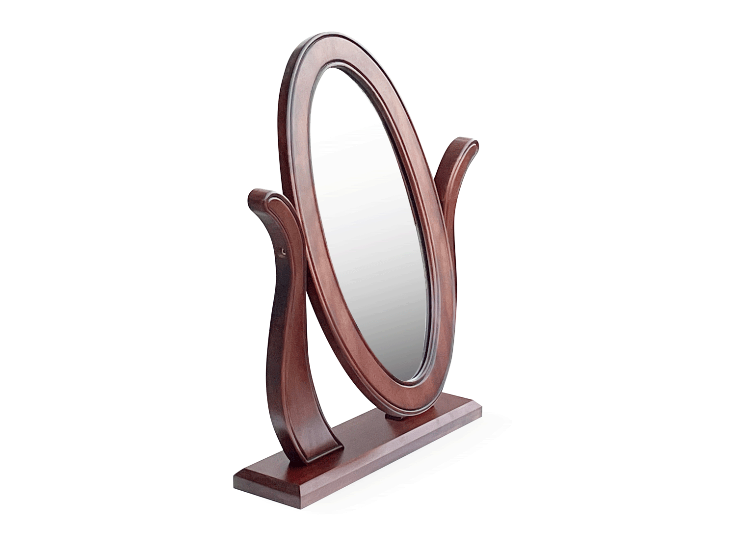 Lille Free Standing Mahogany Dressing Table Mirror - Image 4