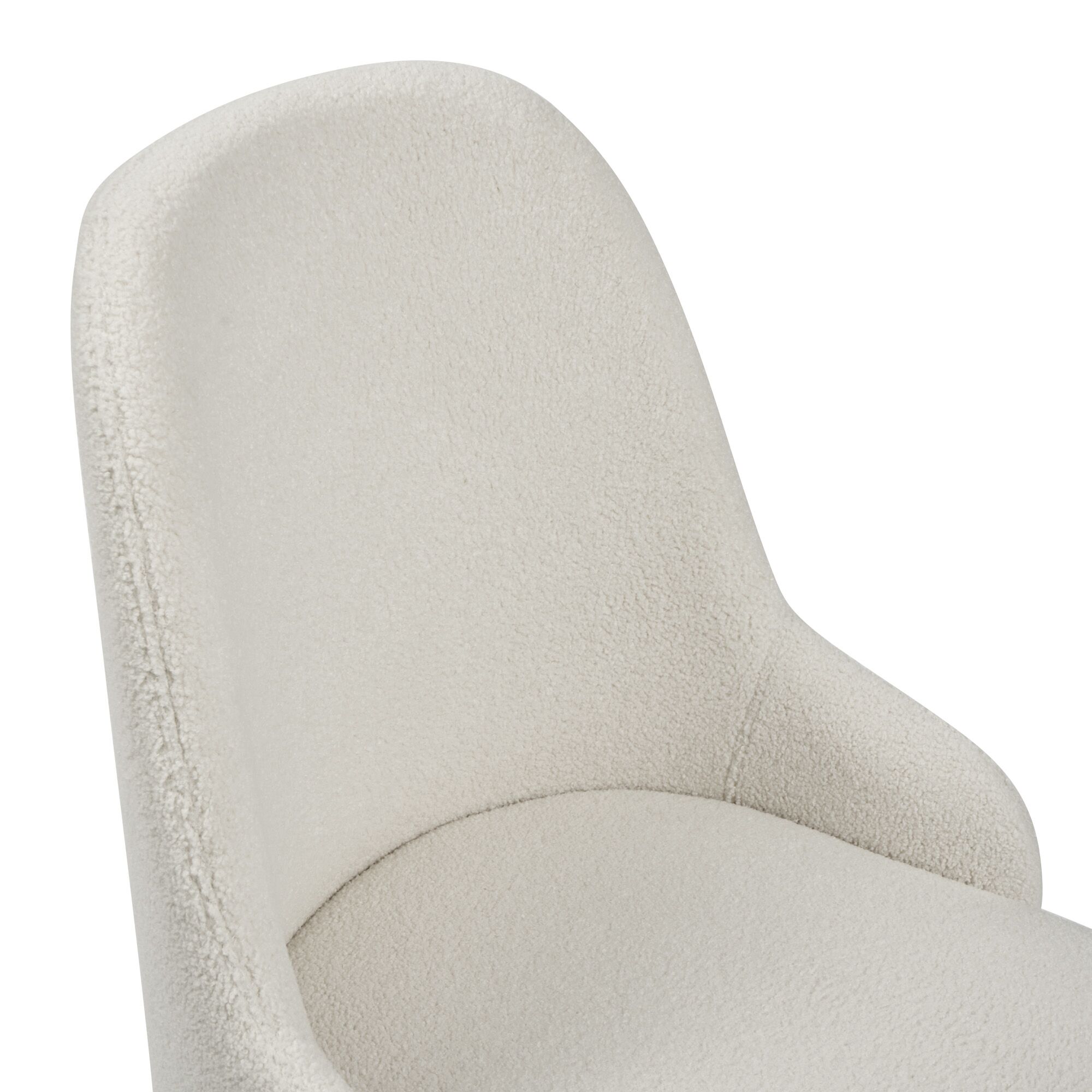 Isla Boucle Dining Chair with Gold Tipped Feet - Image 10