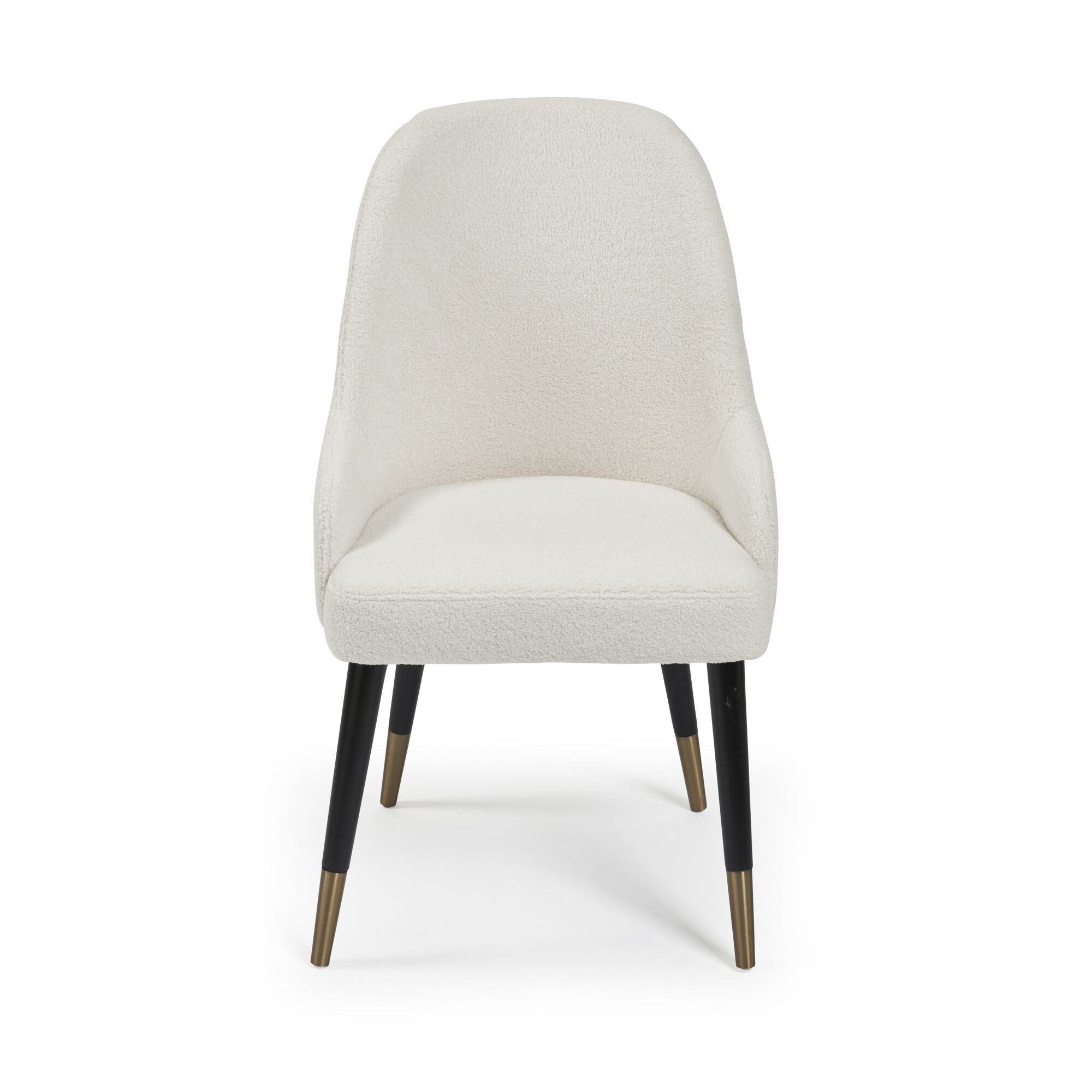 Isla Boucle Dining Chair with Gold Tipped Feet - Image 6