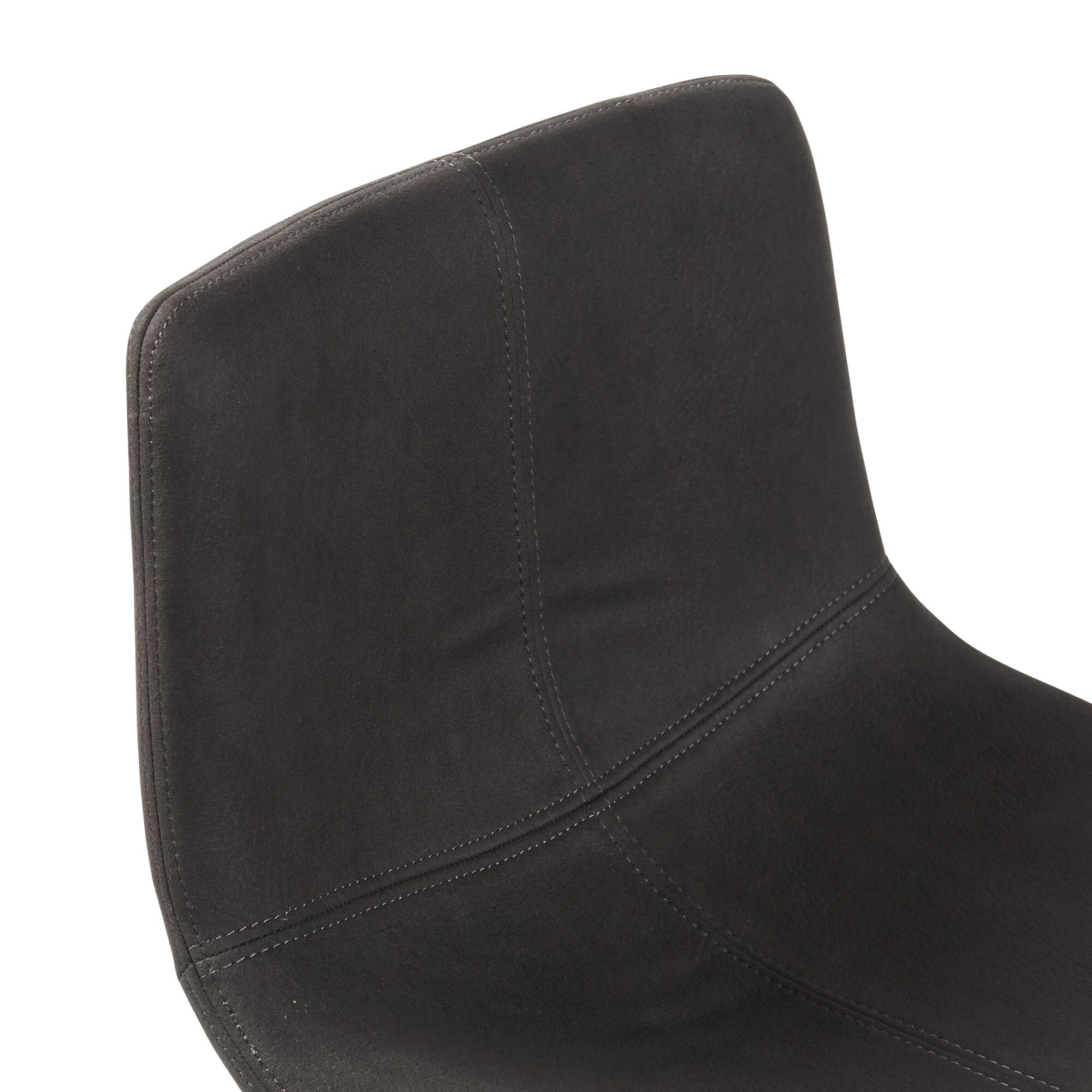 Austin Charcoal Brushed Steel Bar Stool - Image 11