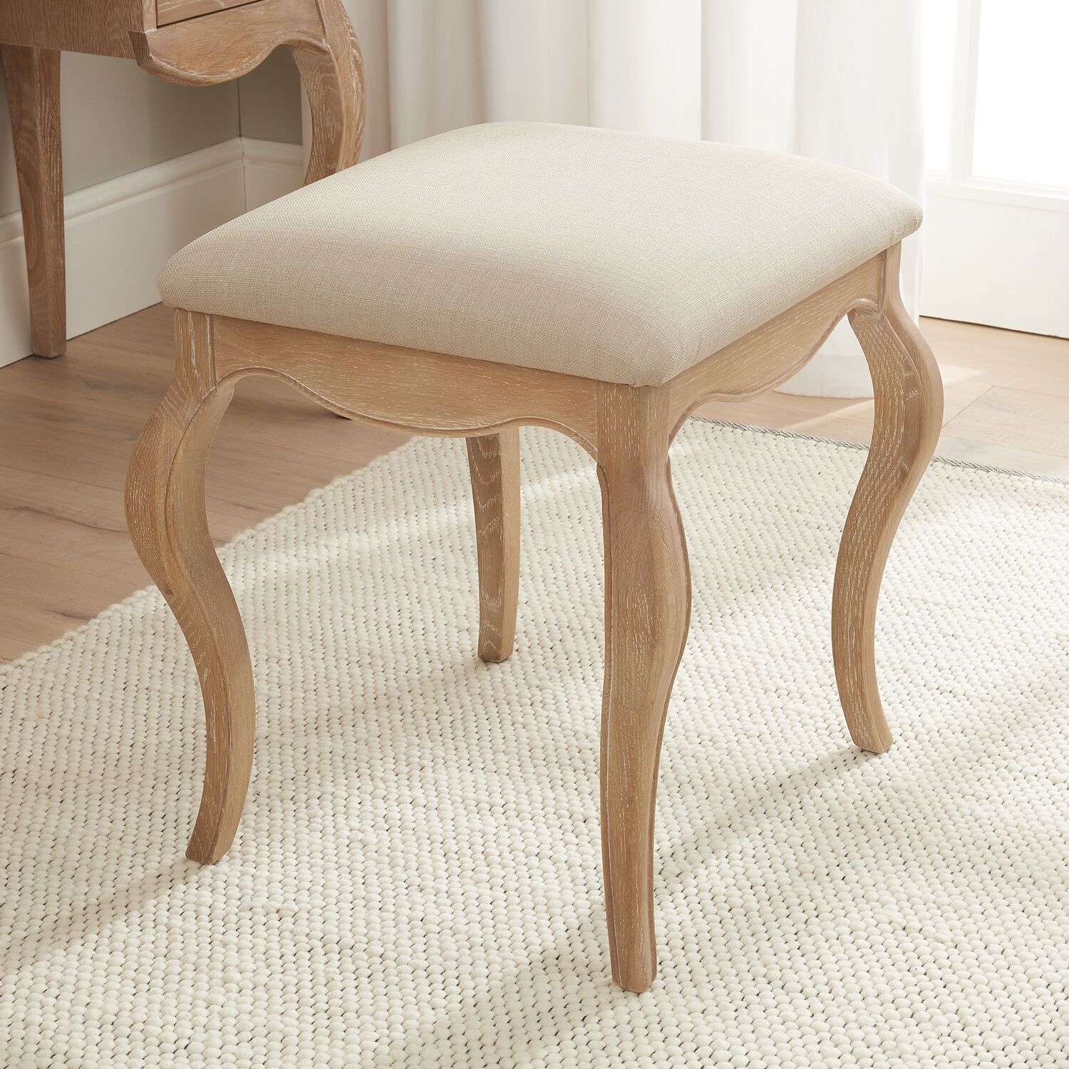 Lille French Limed Oak Dressing Table Set - Image 7