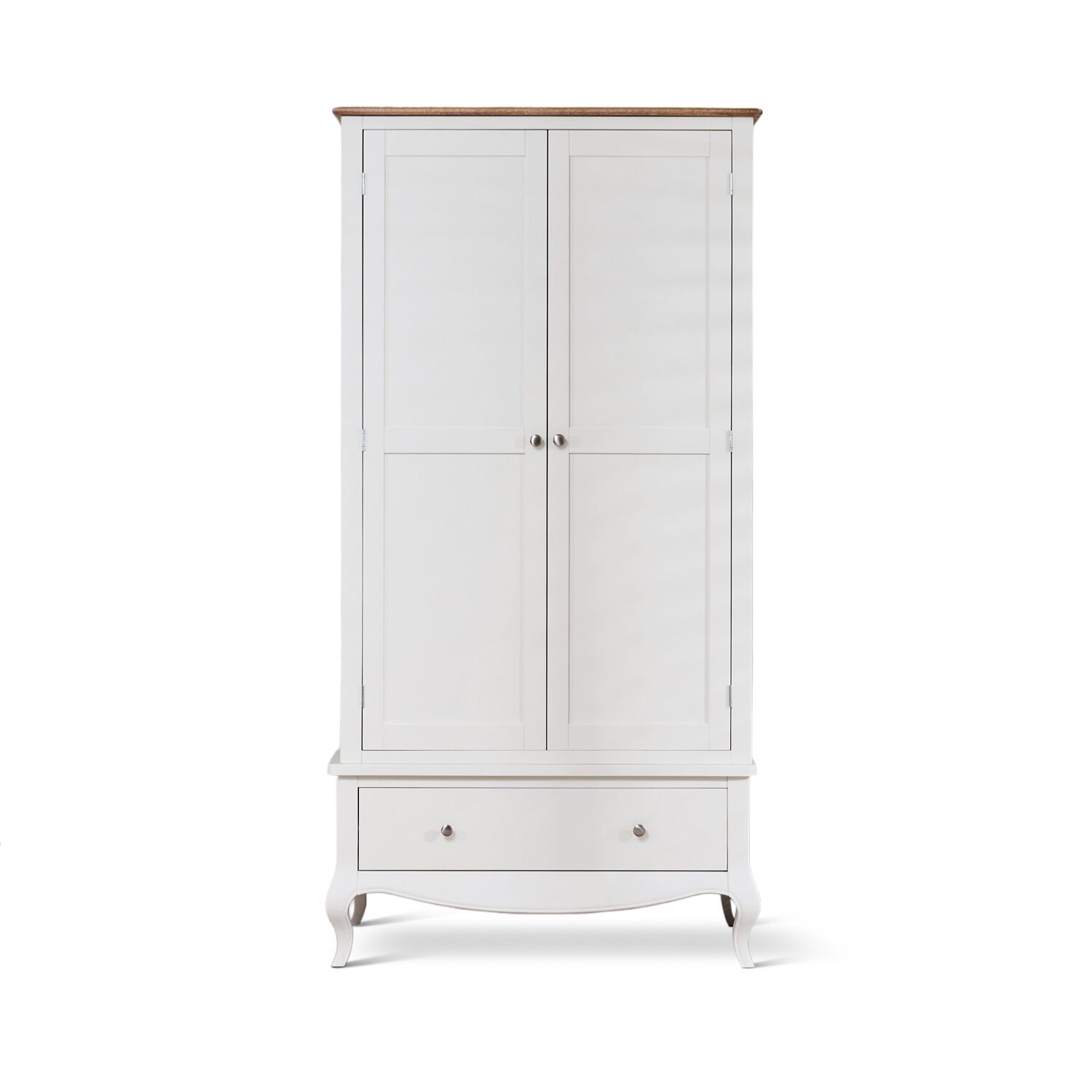 Lille French Chalk White Double Wardrobe - Image 2