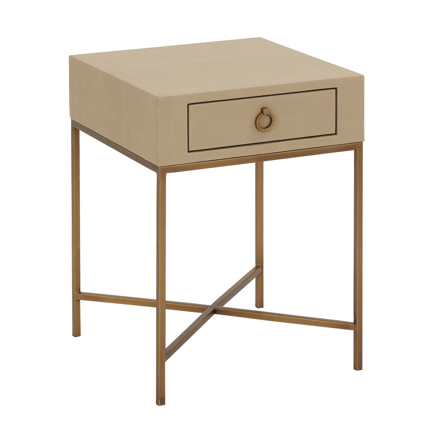 Richmond Shagreen One Drawer Lamp Table - Image 6