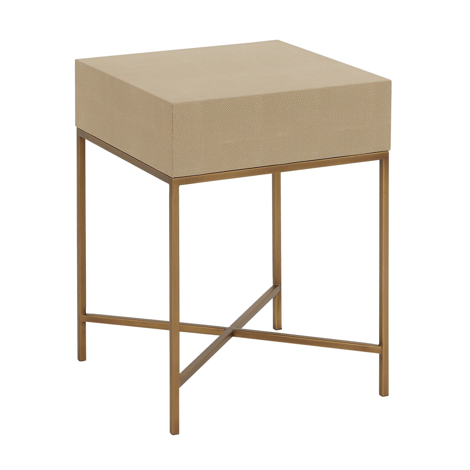 Richmond Shagreen One Drawer Lamp Table - Image 7
