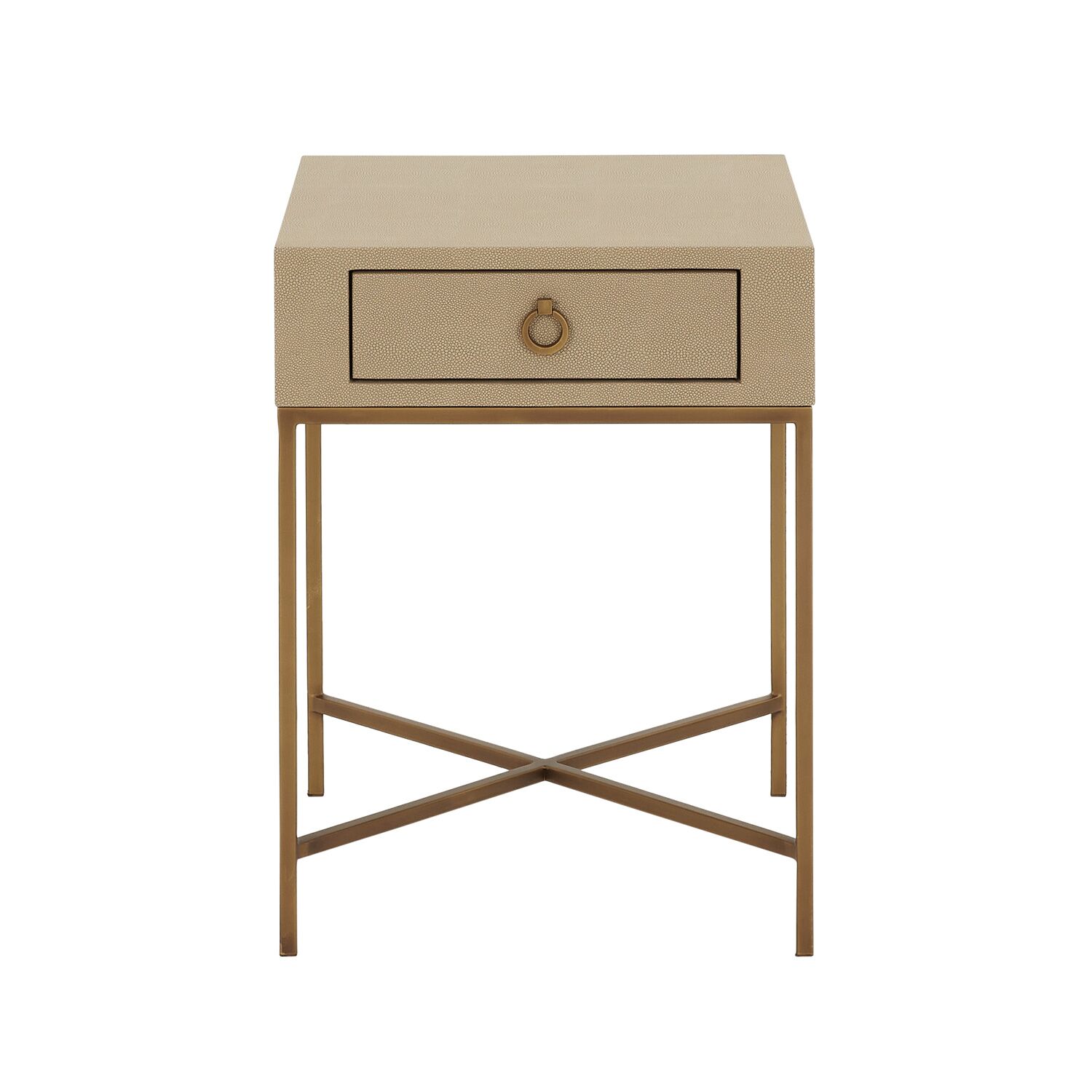 Richmond Shagreen One Drawer Lamp Table - Image 8