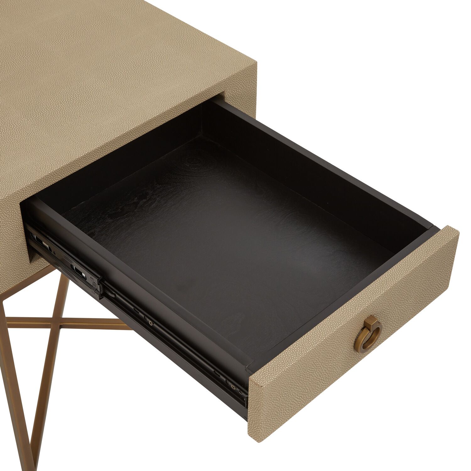 Richmond Shagreen One Drawer Lamp Table - Image 12