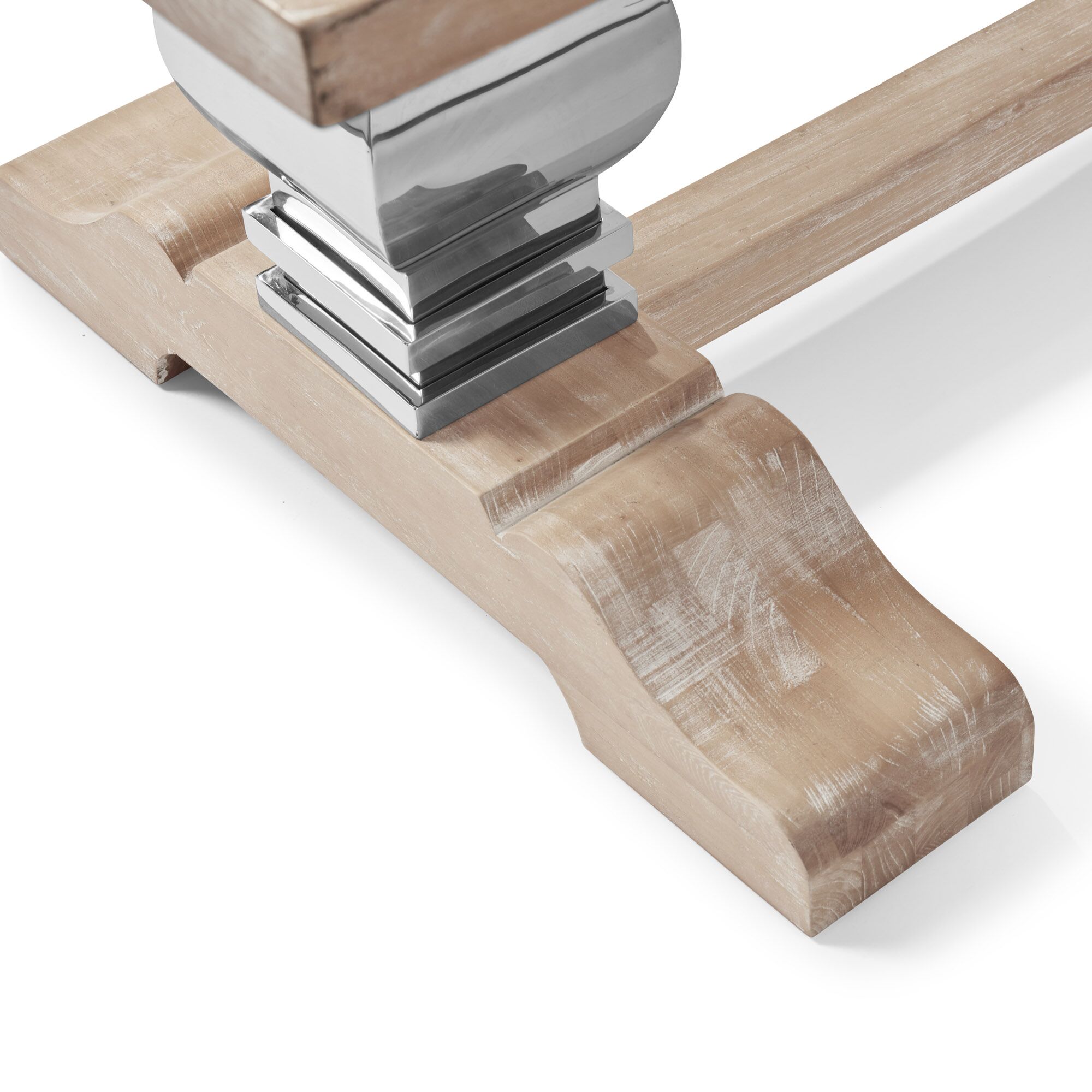 2m Solid Elm Refectory Dining Table - Image 9