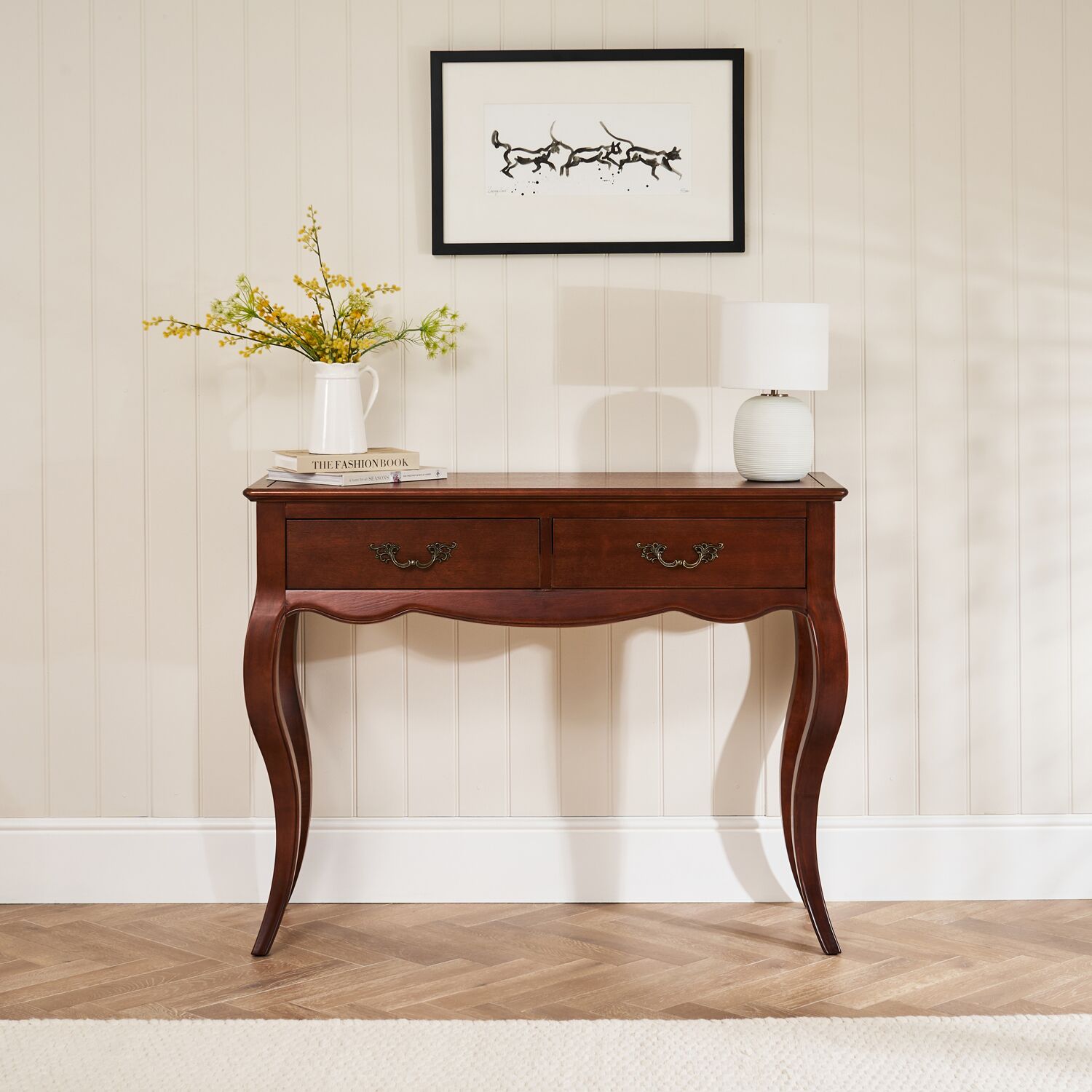 Lille French Mahogany Console Hall Table