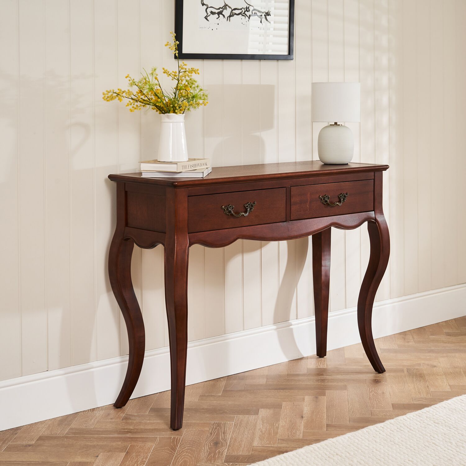 Lille French Mahogany Console Hall Table - Image 2