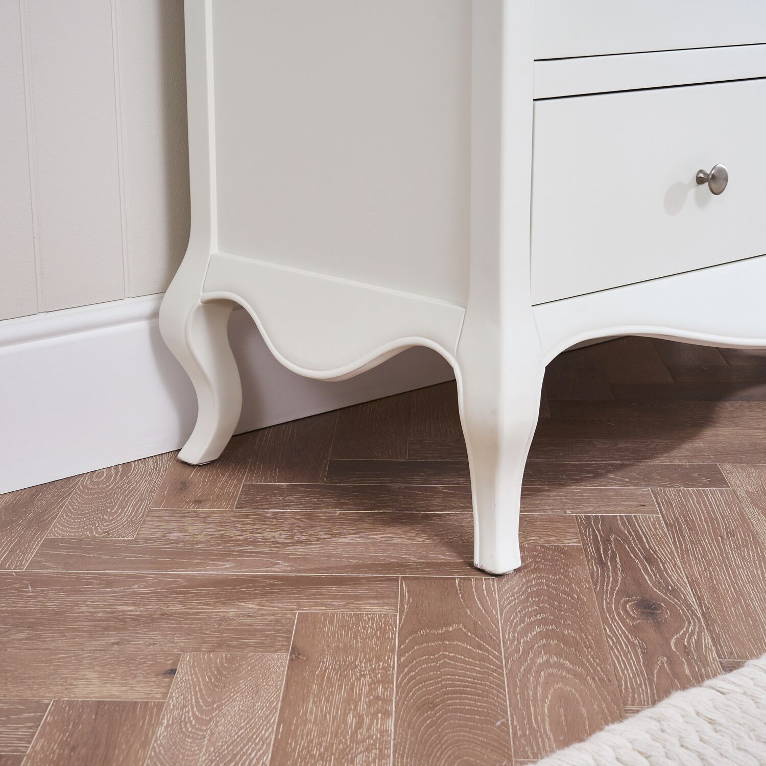 Lille French Chalk White 3 Drawer Chest - Image 6