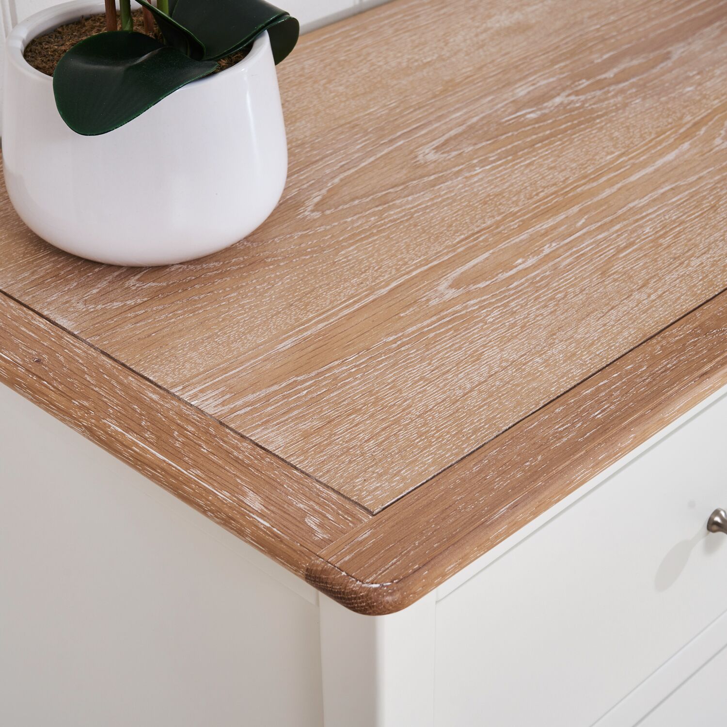 Lille French Chalk White 3 Drawer Chest - Image 5