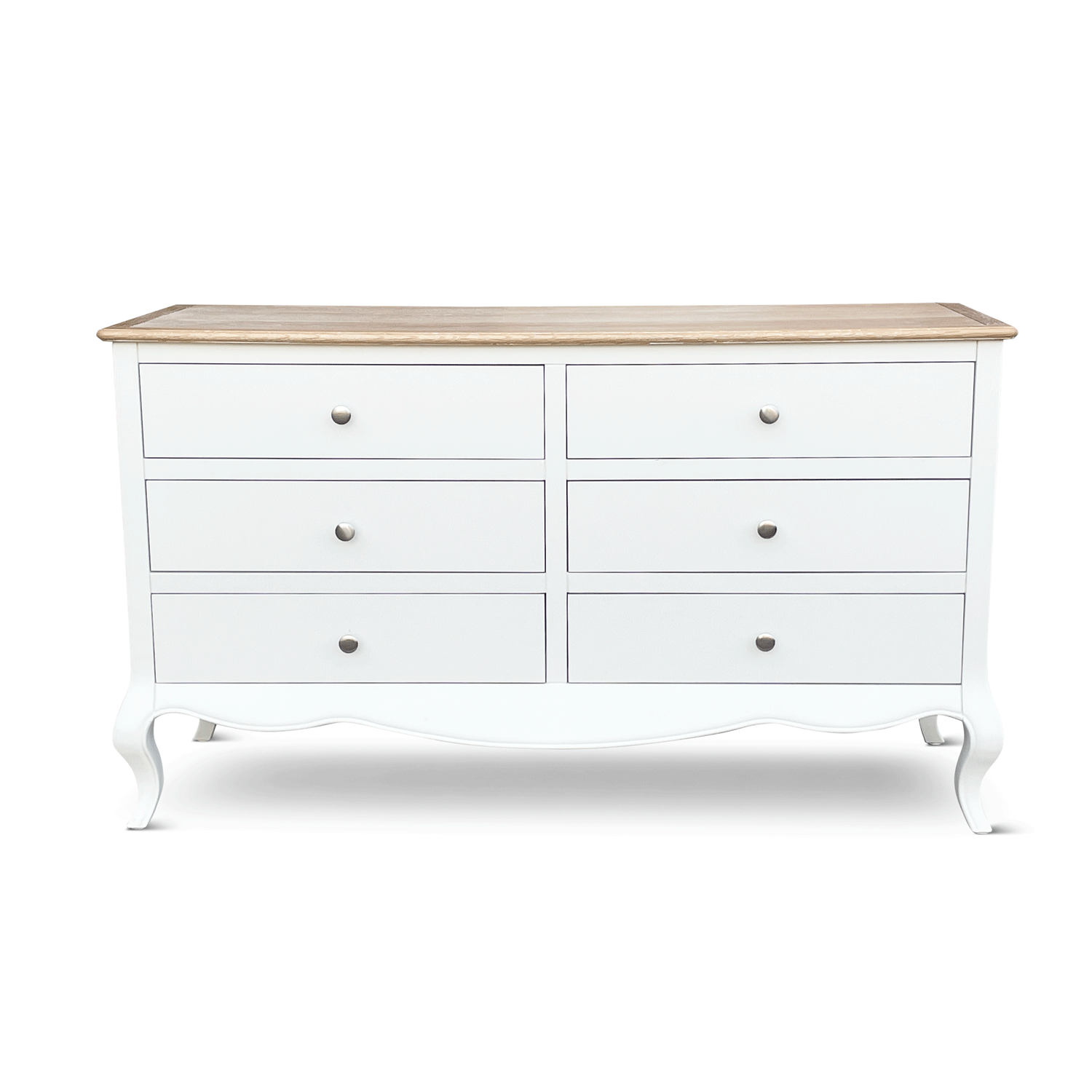 Lille French Chalk White 6 Drawer Wide Chest - Image 8