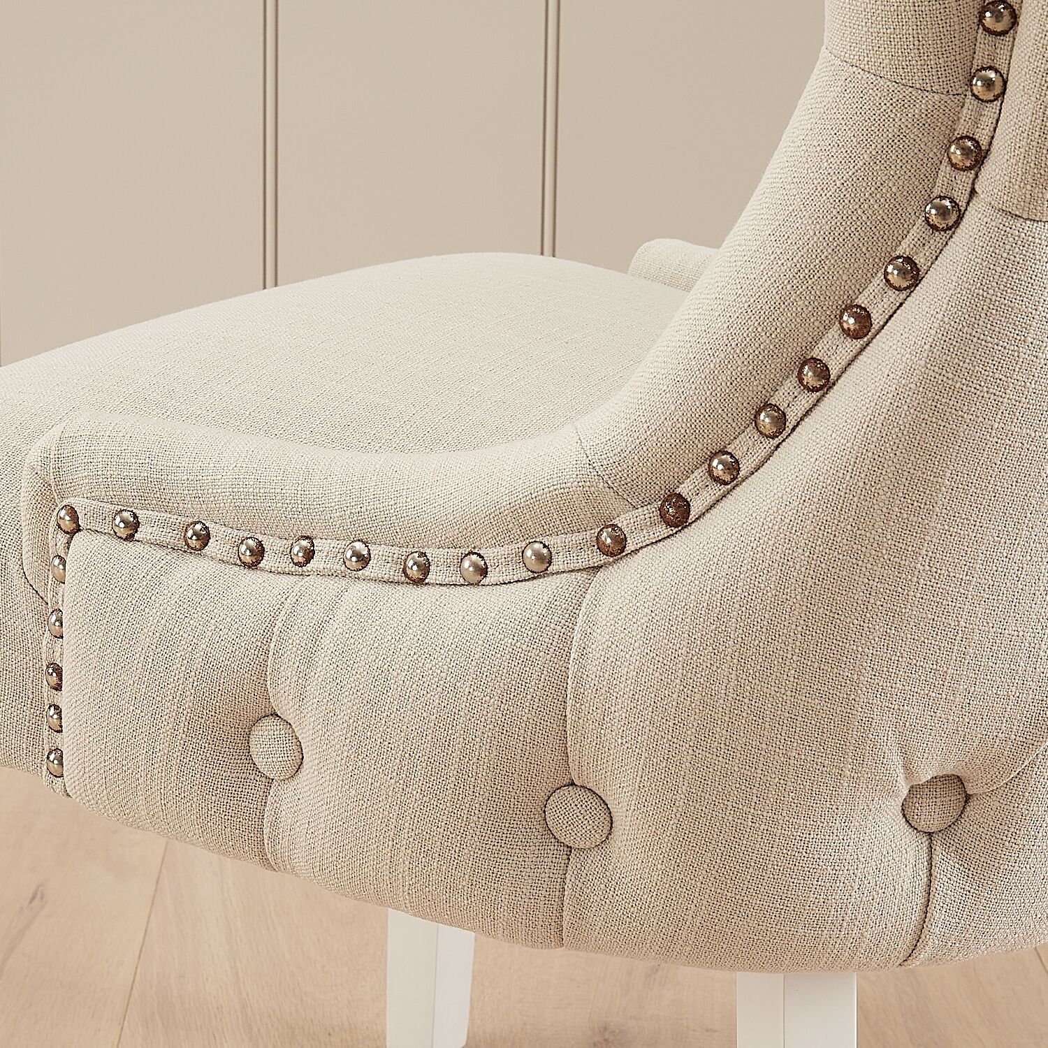 Knightsbridge Linen Wing Back Dining Chair – Second - Image 6