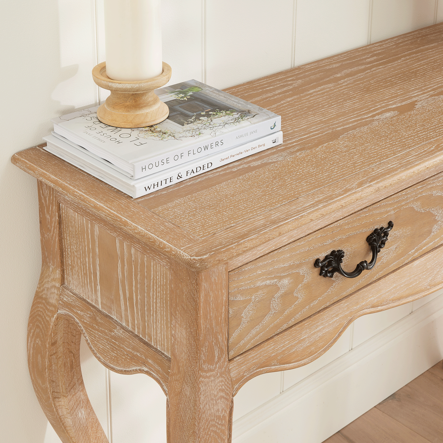 Lille French Limed Oak Dressing/Hall Table - Image 6