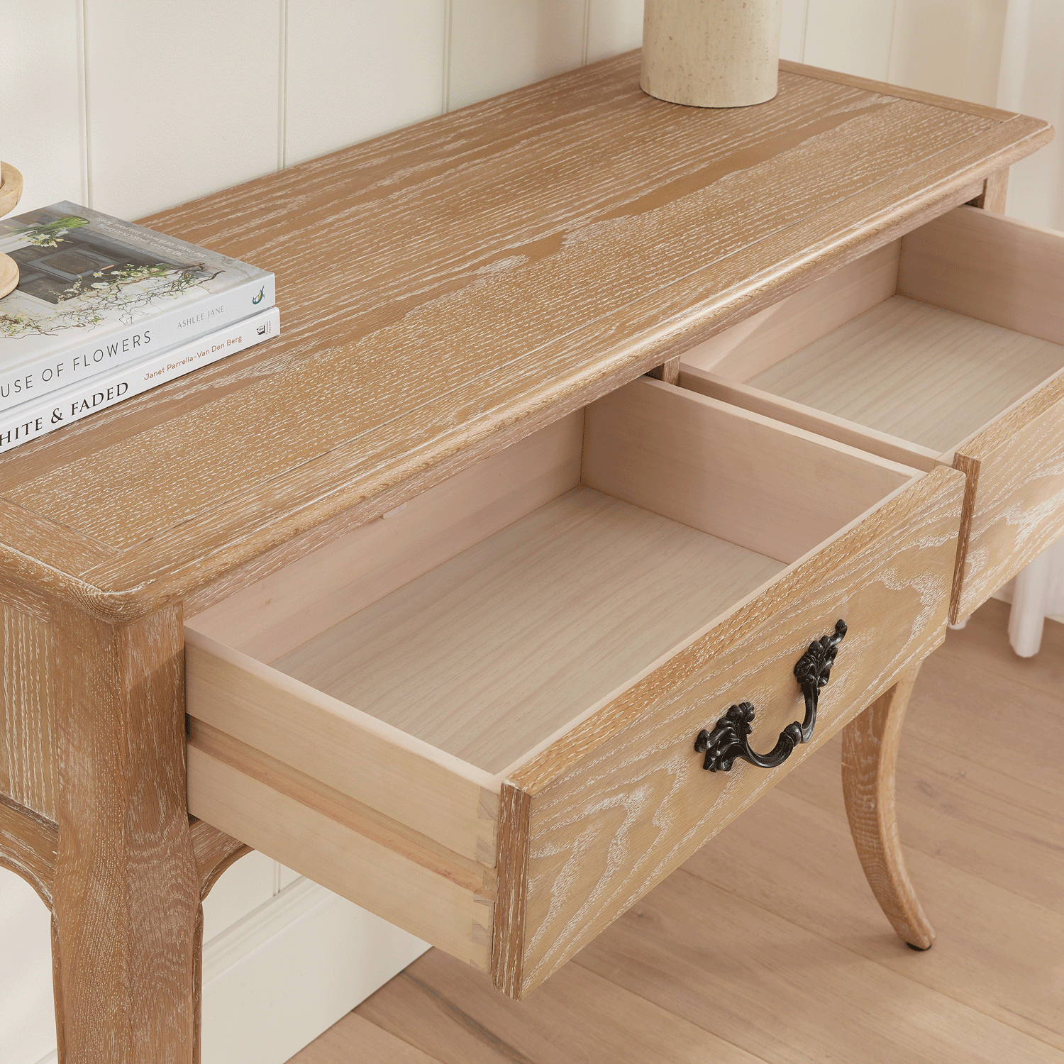 Lille French Limed Oak Dressing/Hall Table - Image 7