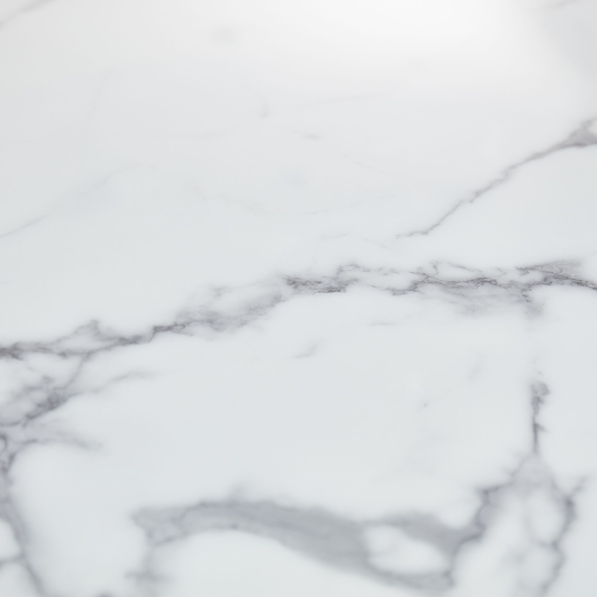 1.3M Cylinder Pedestal Circular Gold Stainless Steel Dining Table with a White Faux Marble Top - Image 6