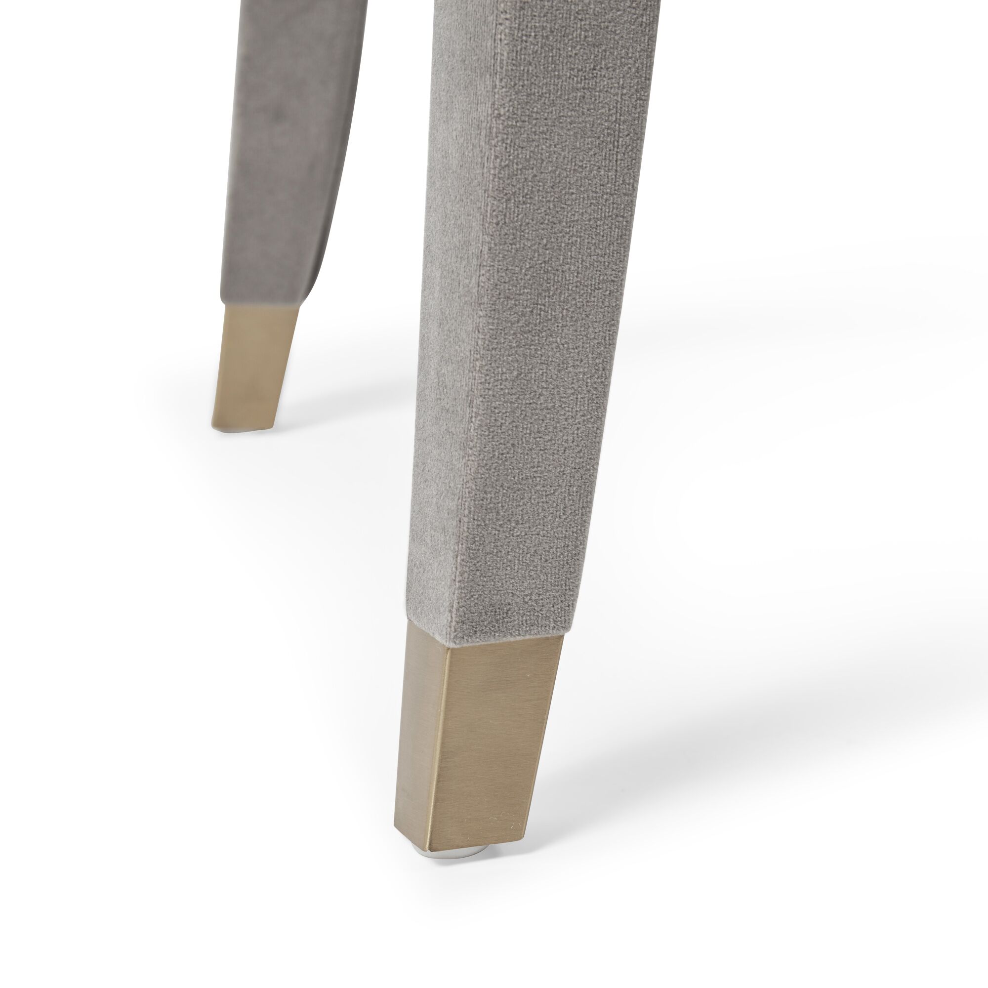 Victoria Upholstered Grey Velvet Dining Chair - Image 13