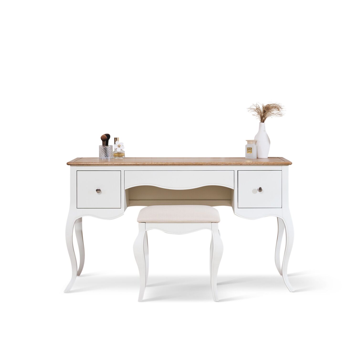 Lille French Chalk White Dressing Table Set - Image 4