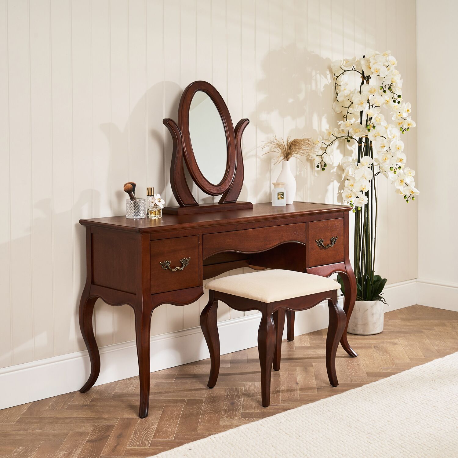 Lille French Mahogany Dressing Table - Image 2