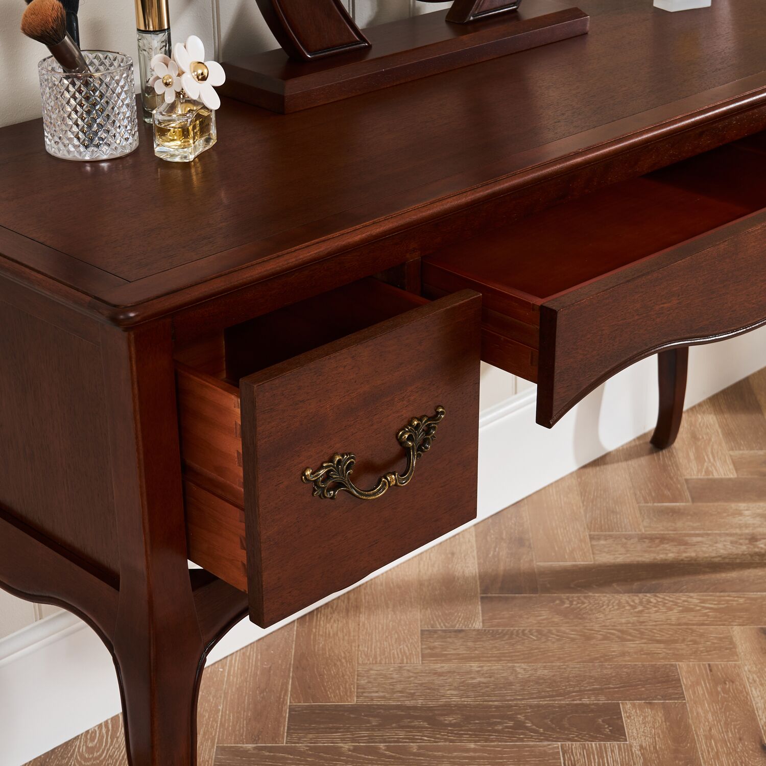 Lille French Mahogany Dressing Table - Image 5