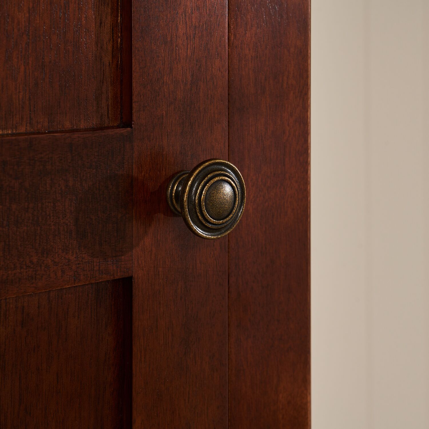 Lille Slim French Mahogany Single Wardrobe - Image 6