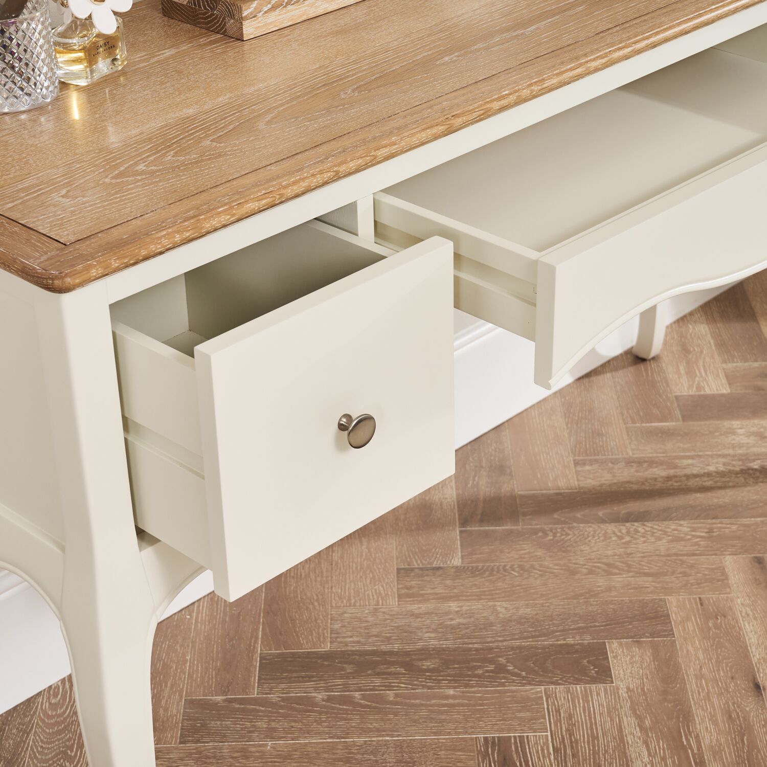 Lille French Chalk White Dressing Table Set - Image 7