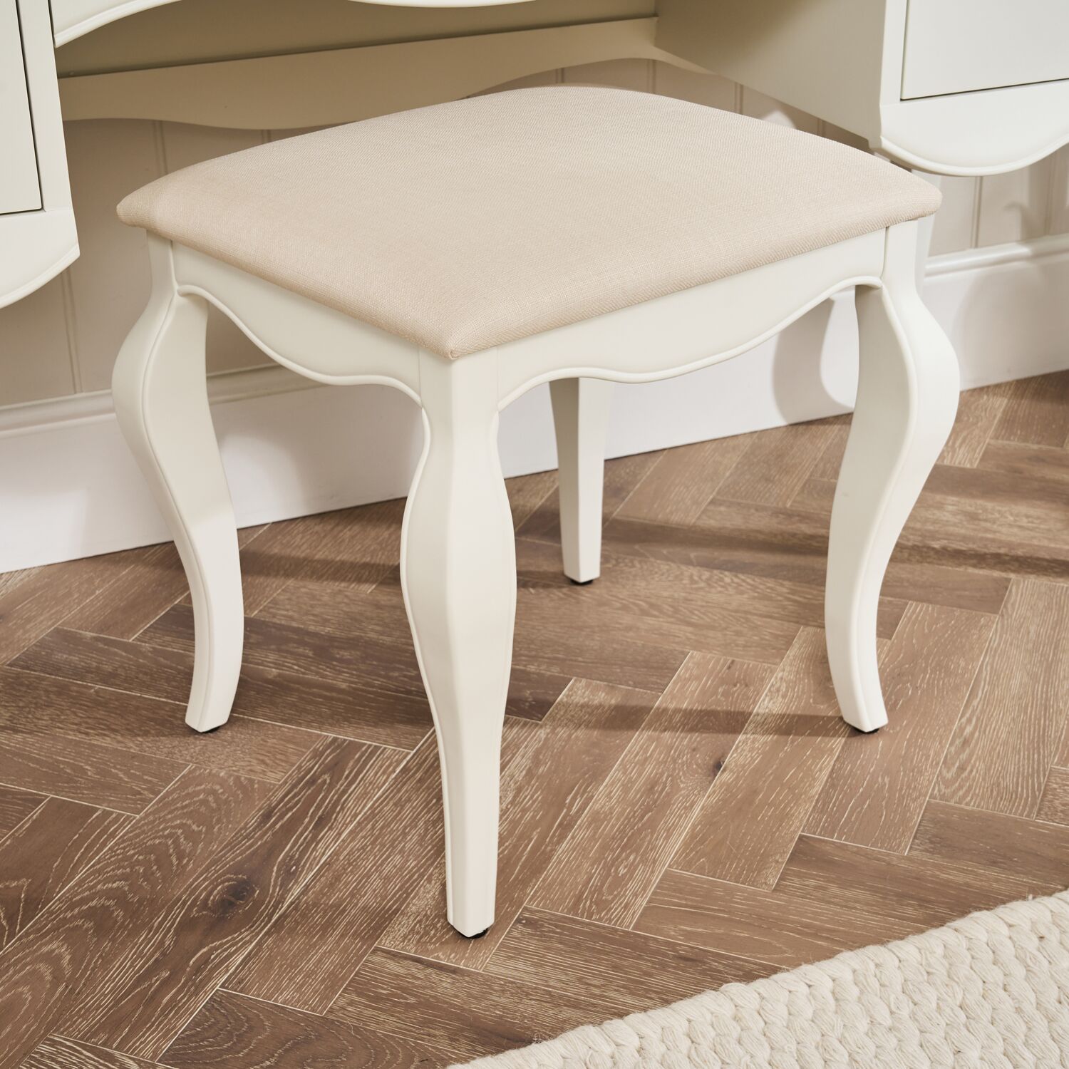 Lille French Chalk White Dressing Table Set - Image 8