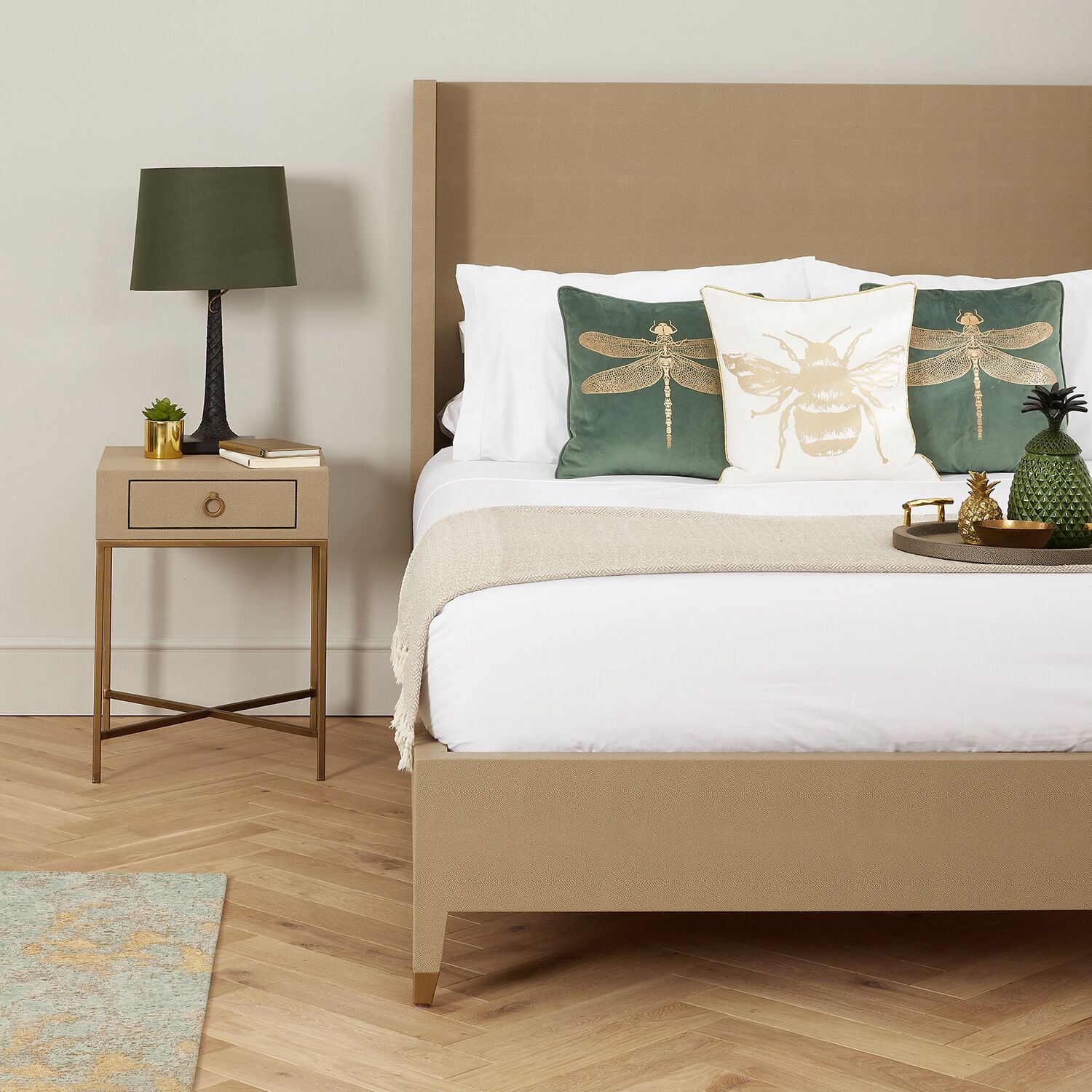 Richmond Shagreen One Drawer Lamp Table - Image 5