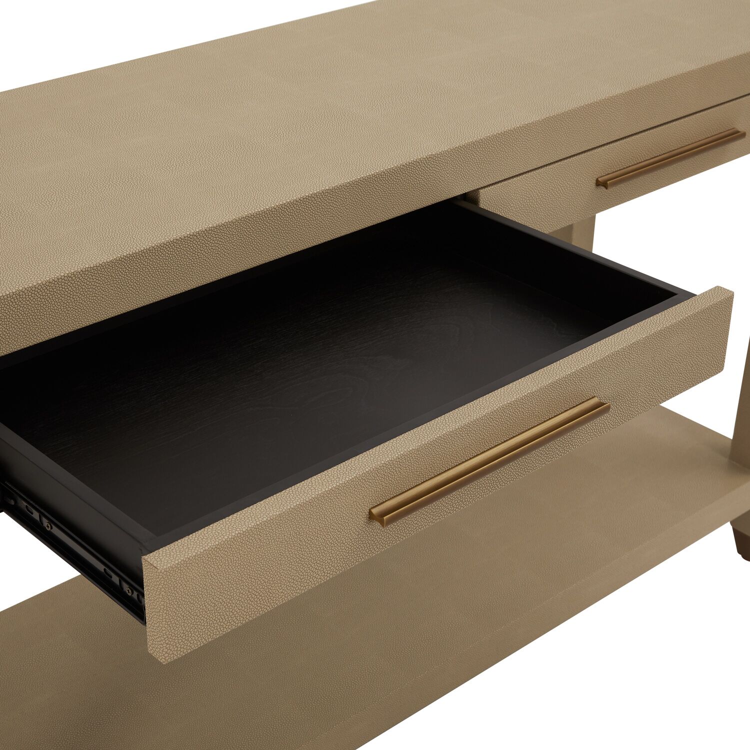 Richmond Shagreen 2 Drawer Console Table - Image 10
