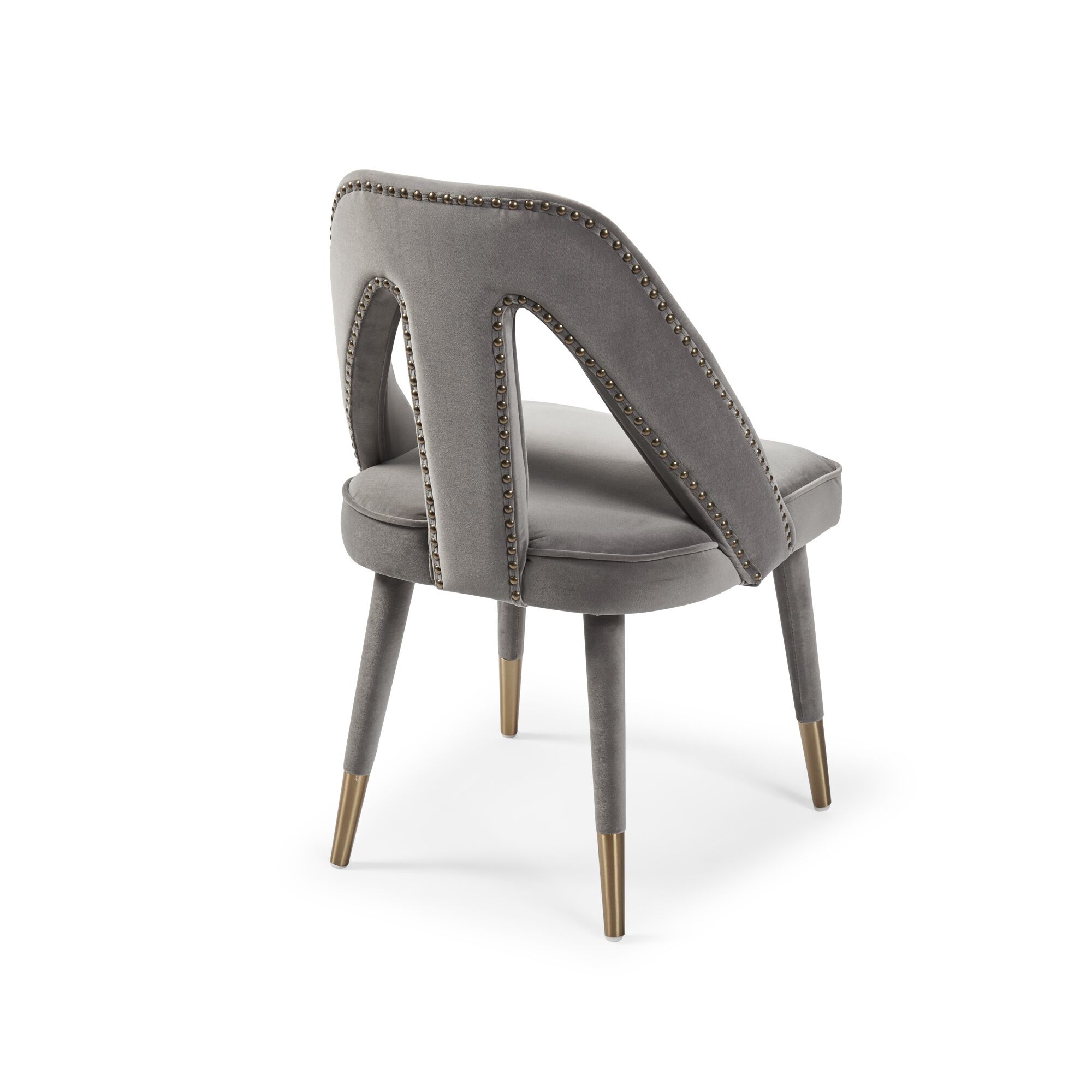 Alexandra Grey Velvet Dining Chair - Image 14