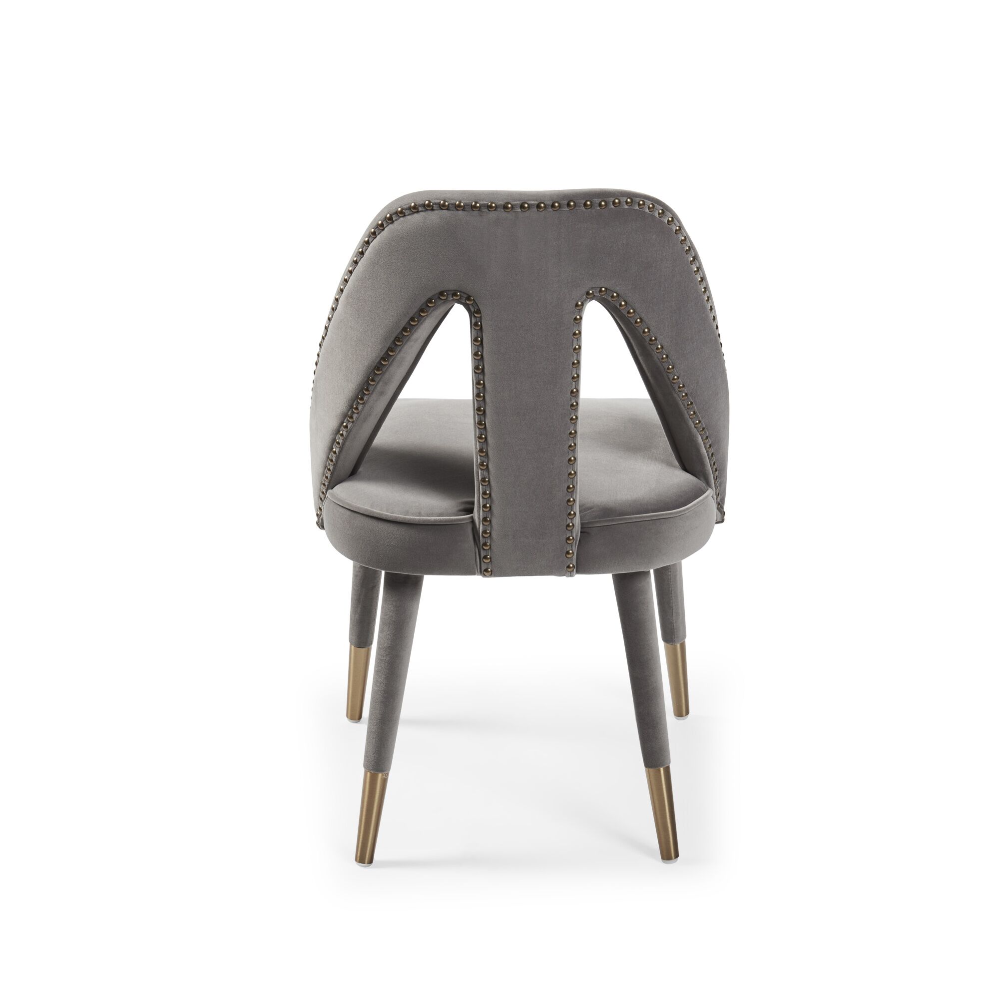 Alexandra Grey Velvet Dining Chair - Image 13