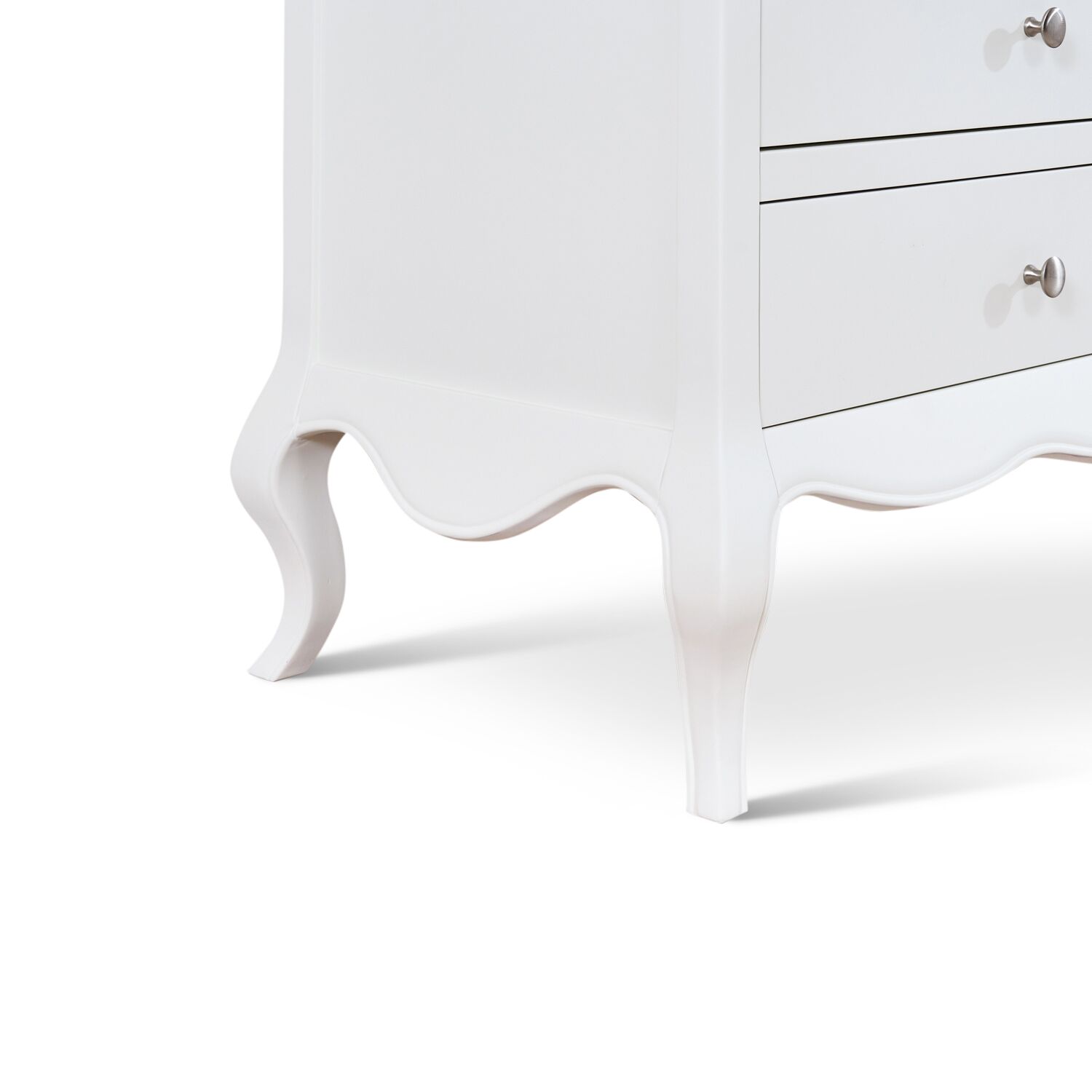 Lille French Chalk White 6 Drawer Wide Chest - Image 4