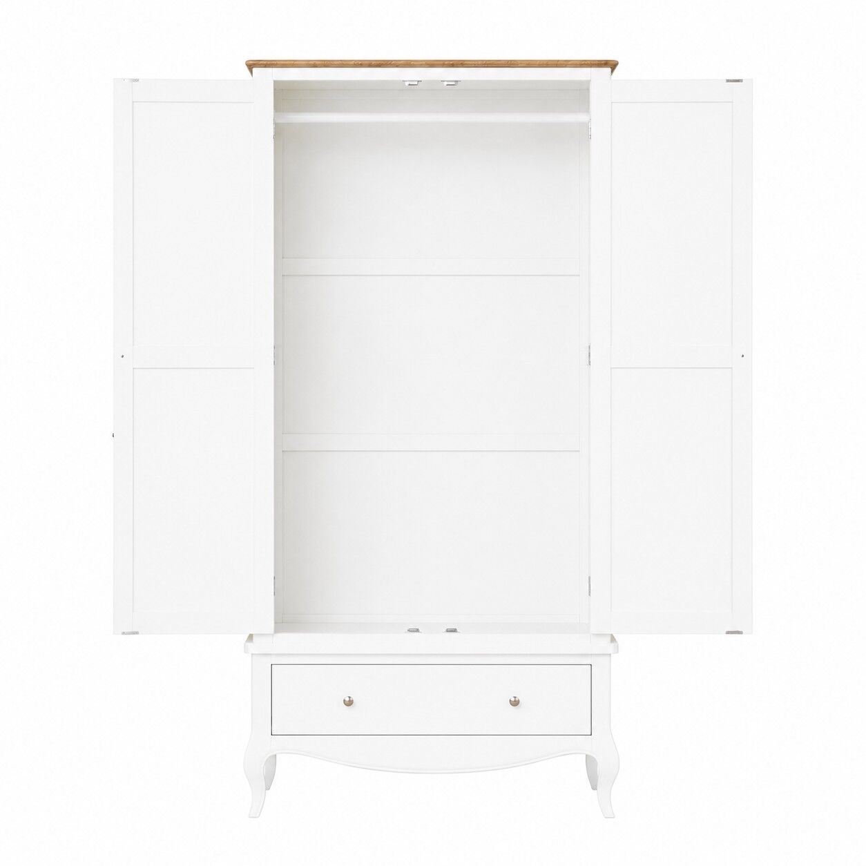 Lille French Chalk White Double Wardrobe - Image 4