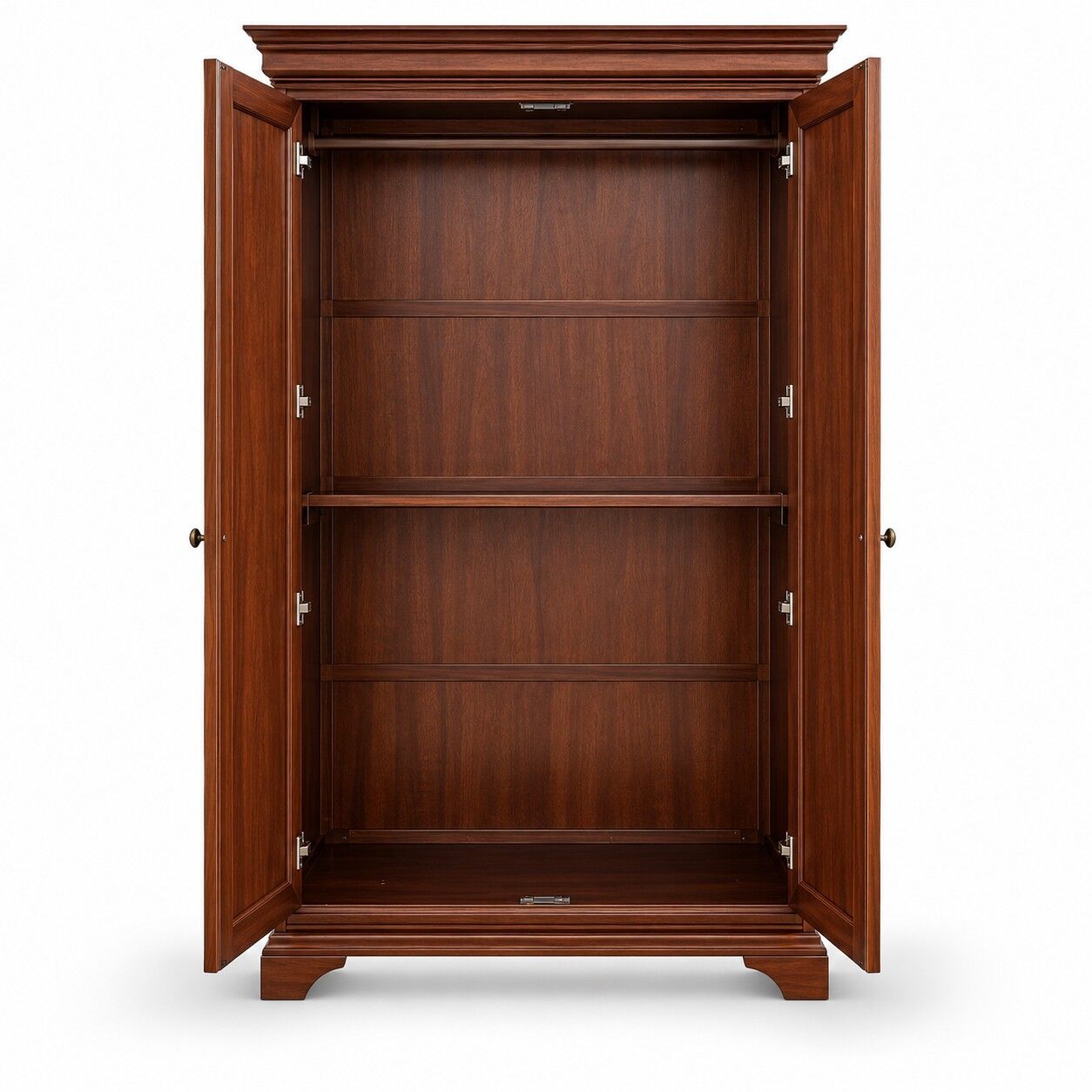 Hampton Mahogany Double Wardrobe – Full Hanging - Image 6