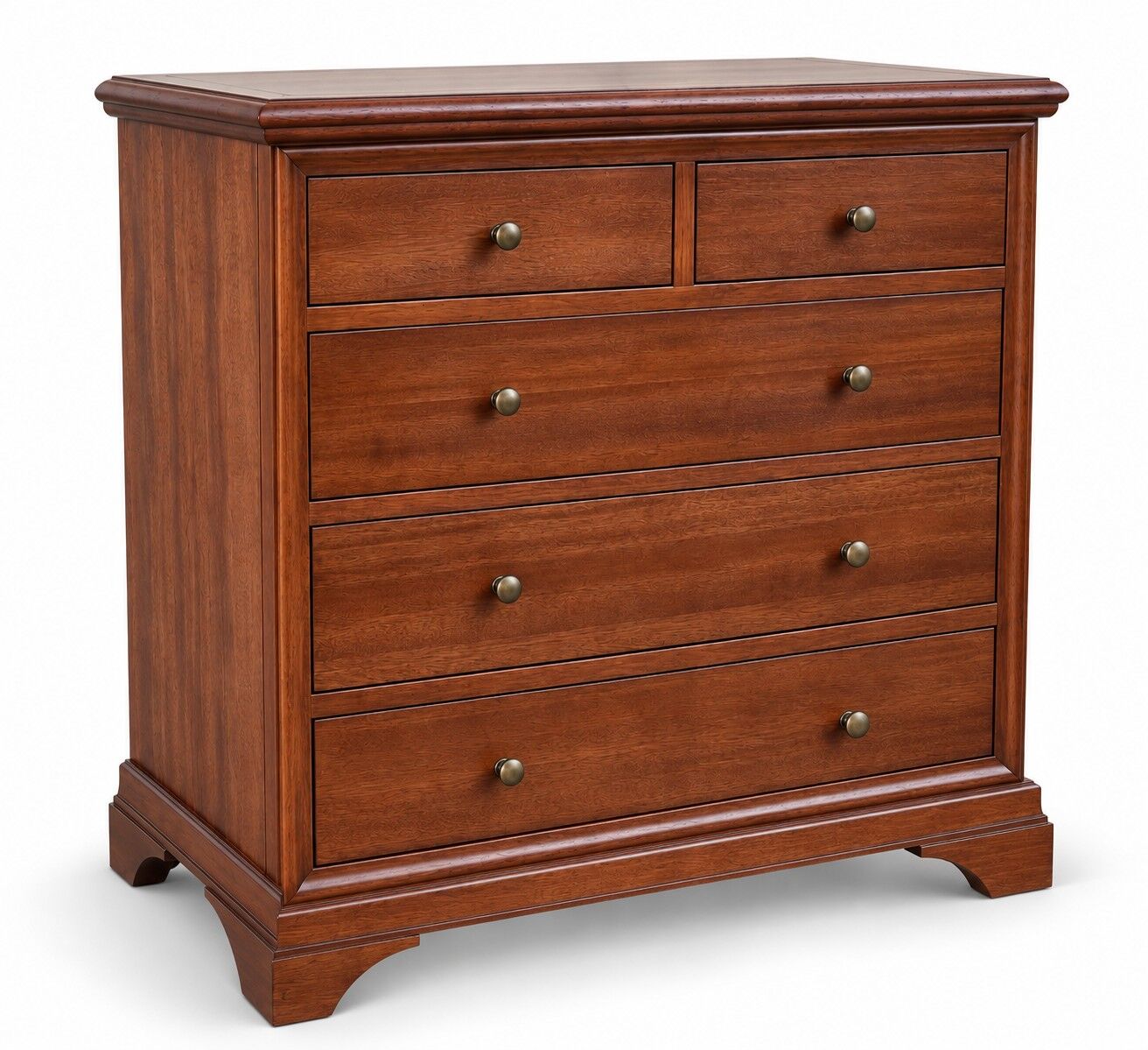 Hampton Mahogany 5 Drawer Chest of Drawers - Image 4