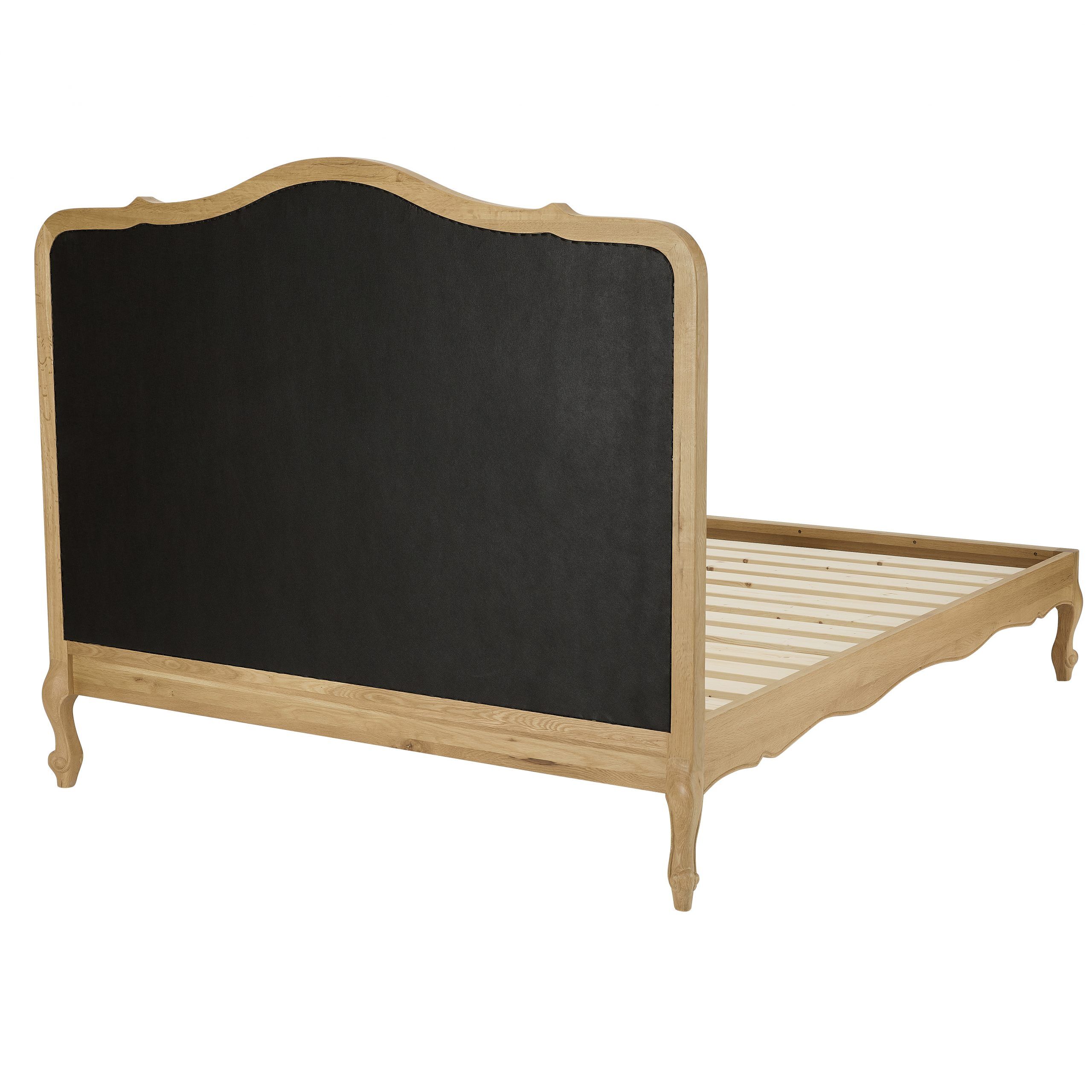 Clementine Natural Oak Upholstered Low Foot Board Bed – Super King - Image 9