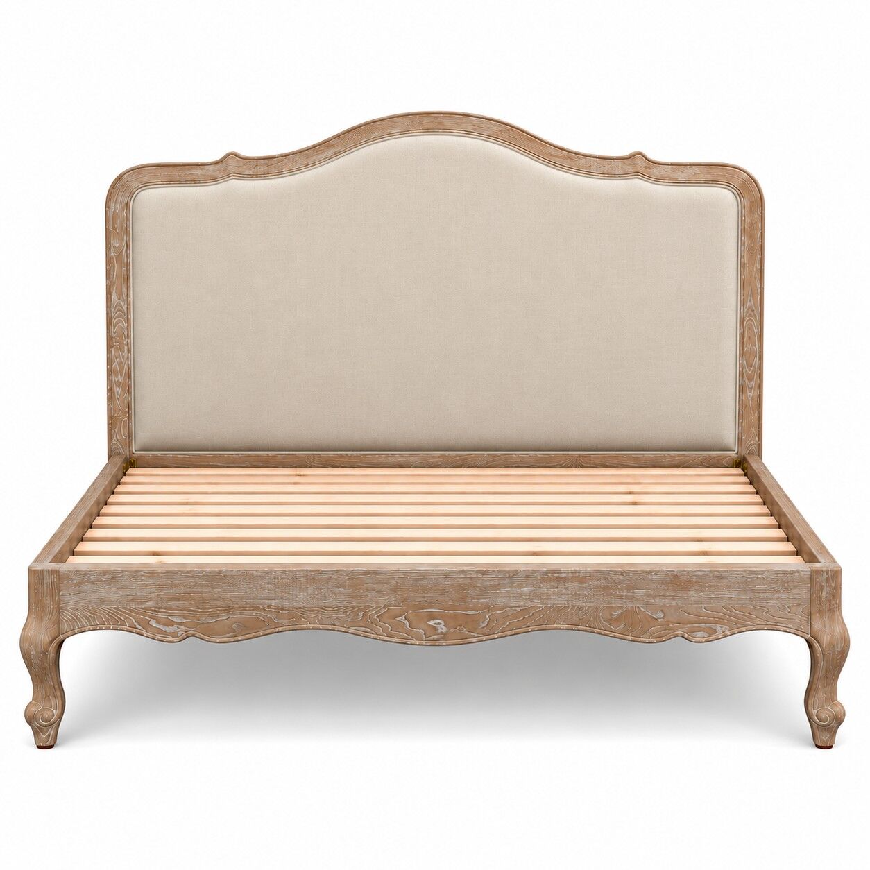Eloise French Whitewash Ash Wood Super King Size Bed - Image 3
