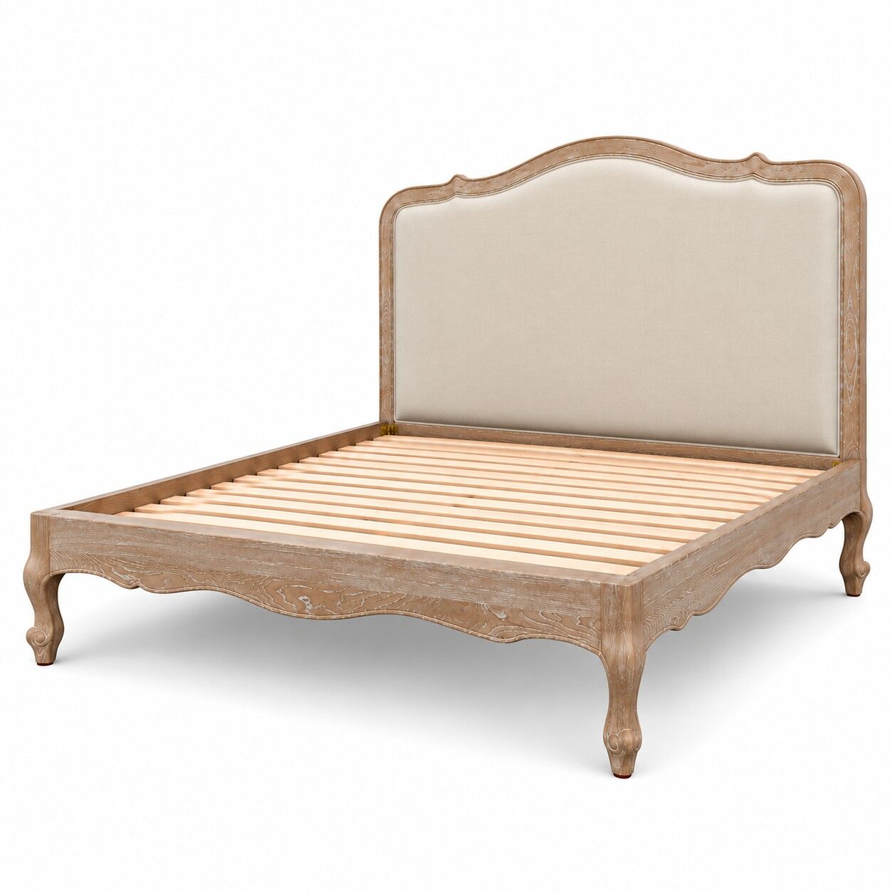 Eloise French Whitewash Ash Wood Super King Size Bed - Image 4