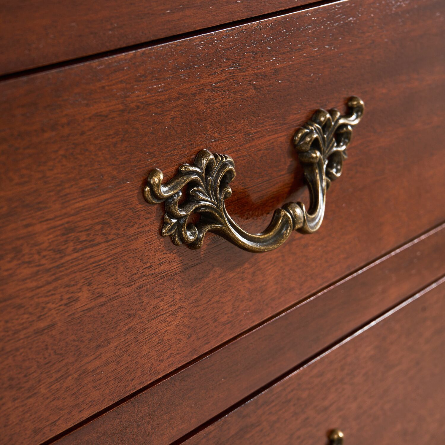 Lille French Mahogany 3 Drawer Chest - Image 6