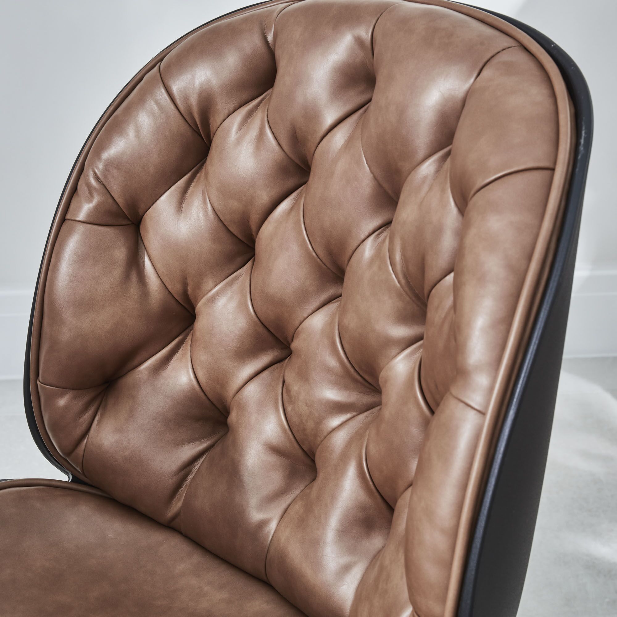 (Set of 2) Thiago Brown Tan Faux Leather Dining Chairs - Image 6