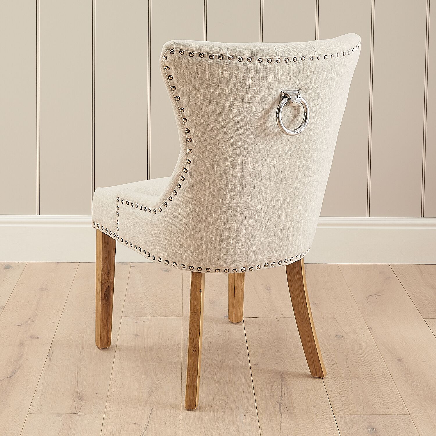 Knightsbridge Linen Wing Back Dining Chair – Second - Image 2